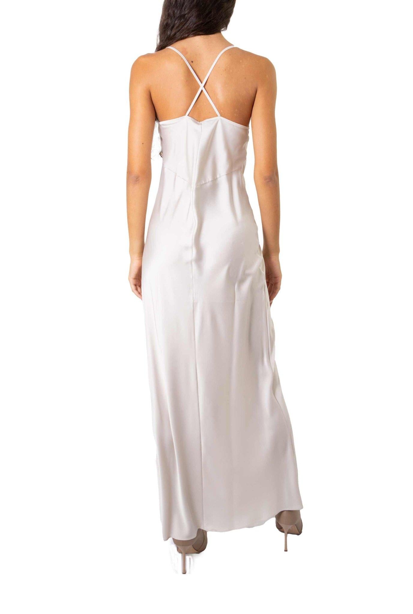 Abito sottoveste satin ghiaccio 57712 G D.EXTERIOR 