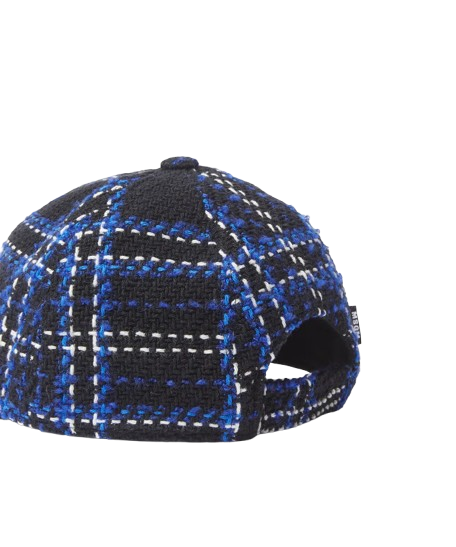 Cappello da baseball nero in tweed maxi check 3741MDL12 B MSGM 