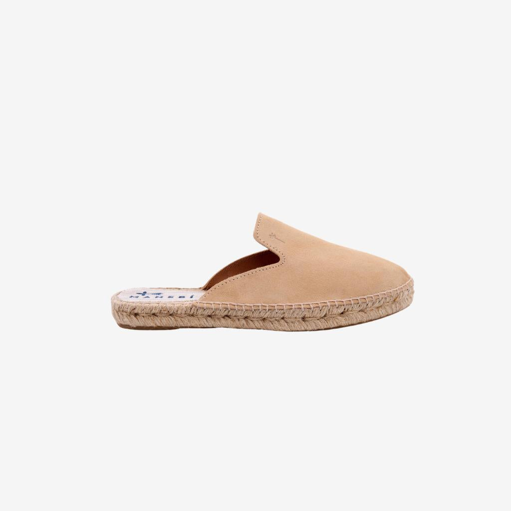Mules beige scamosciata. M1.1 B MANEBI 