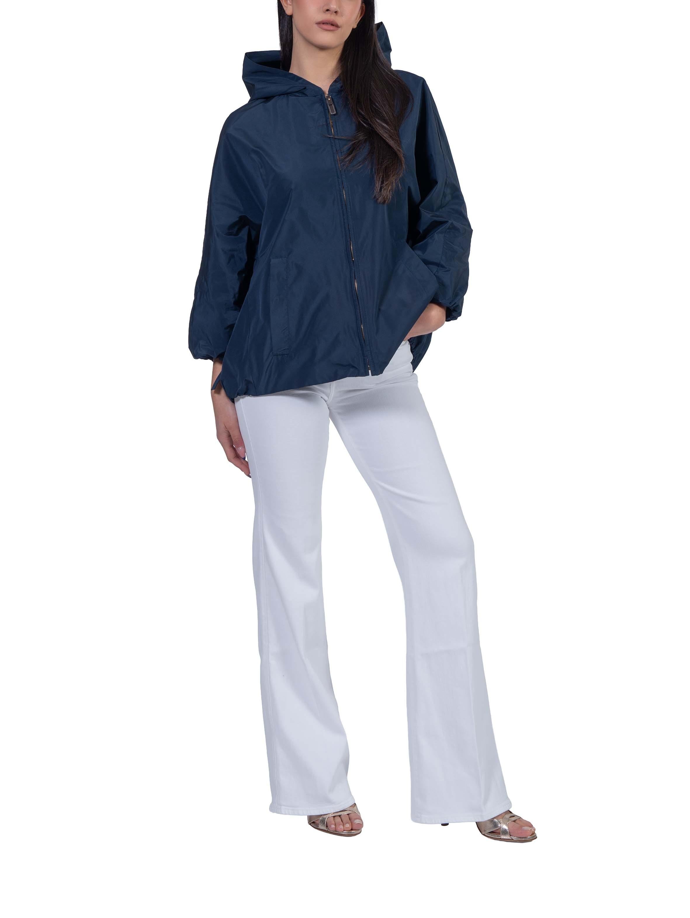 Giacca in taffetà antigoccia blu Pantone PANTONE 008 MAX MARA 