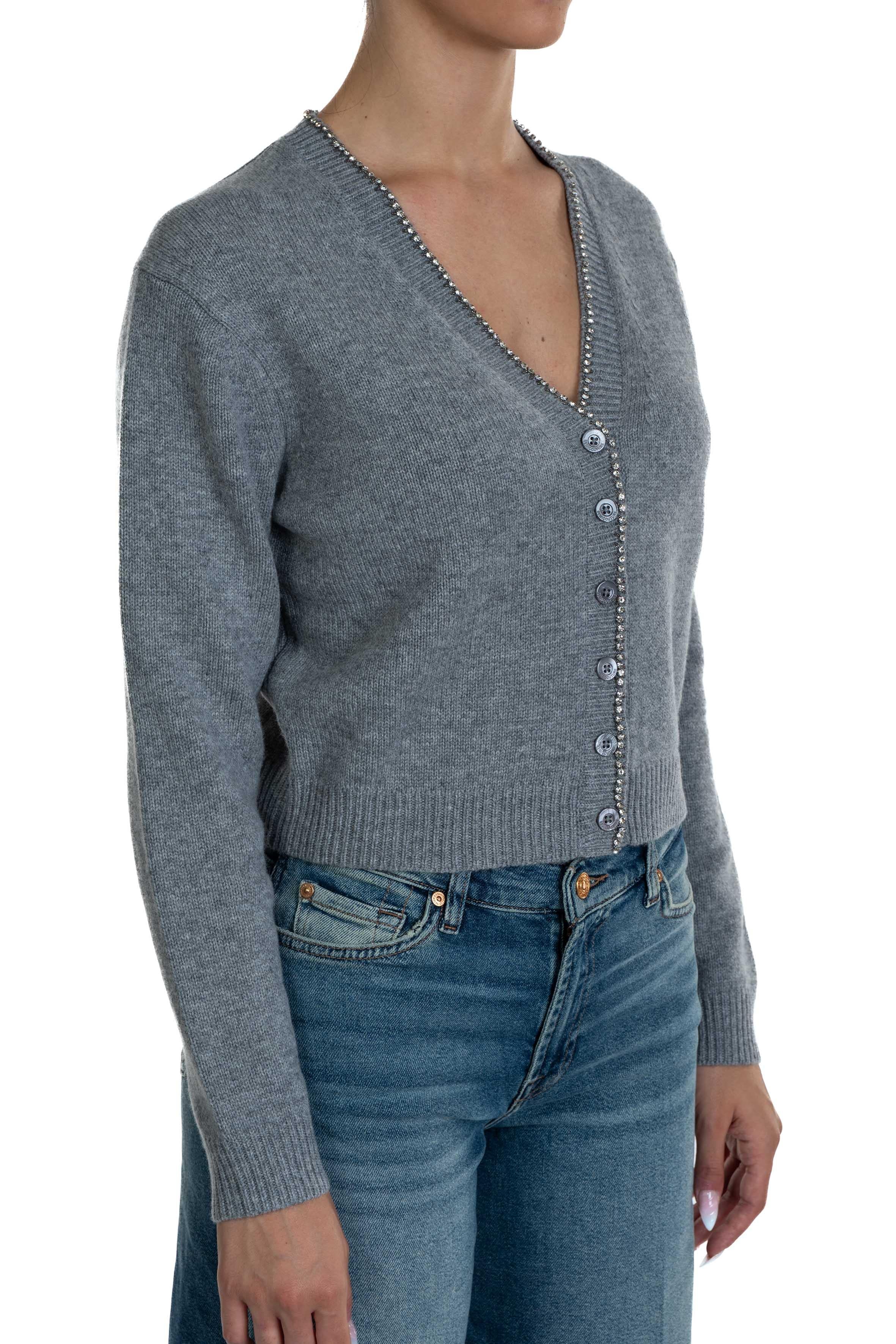 Cardigan Clarinda CLARINDA  Y5WD33 GREY SEMICOUTURE 