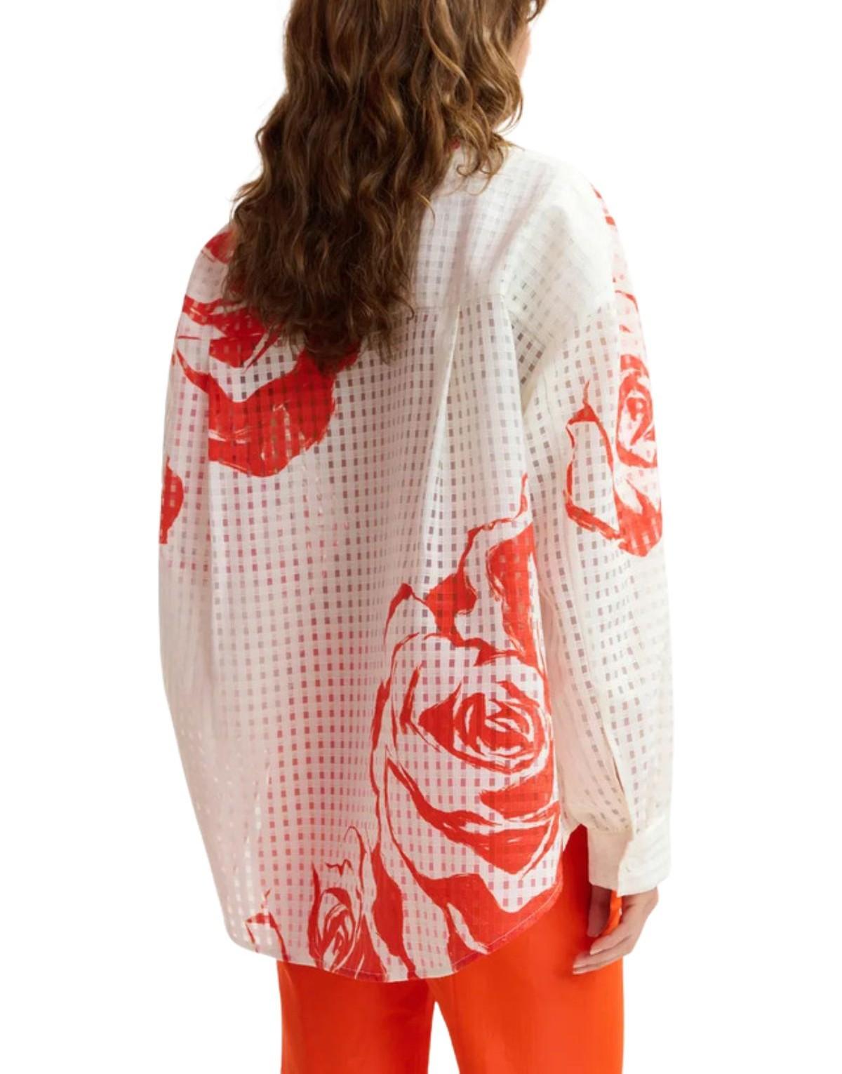 Camicia over traforata panna JORANGE OFF WHITE ESSENTIEL ANTWERP 
