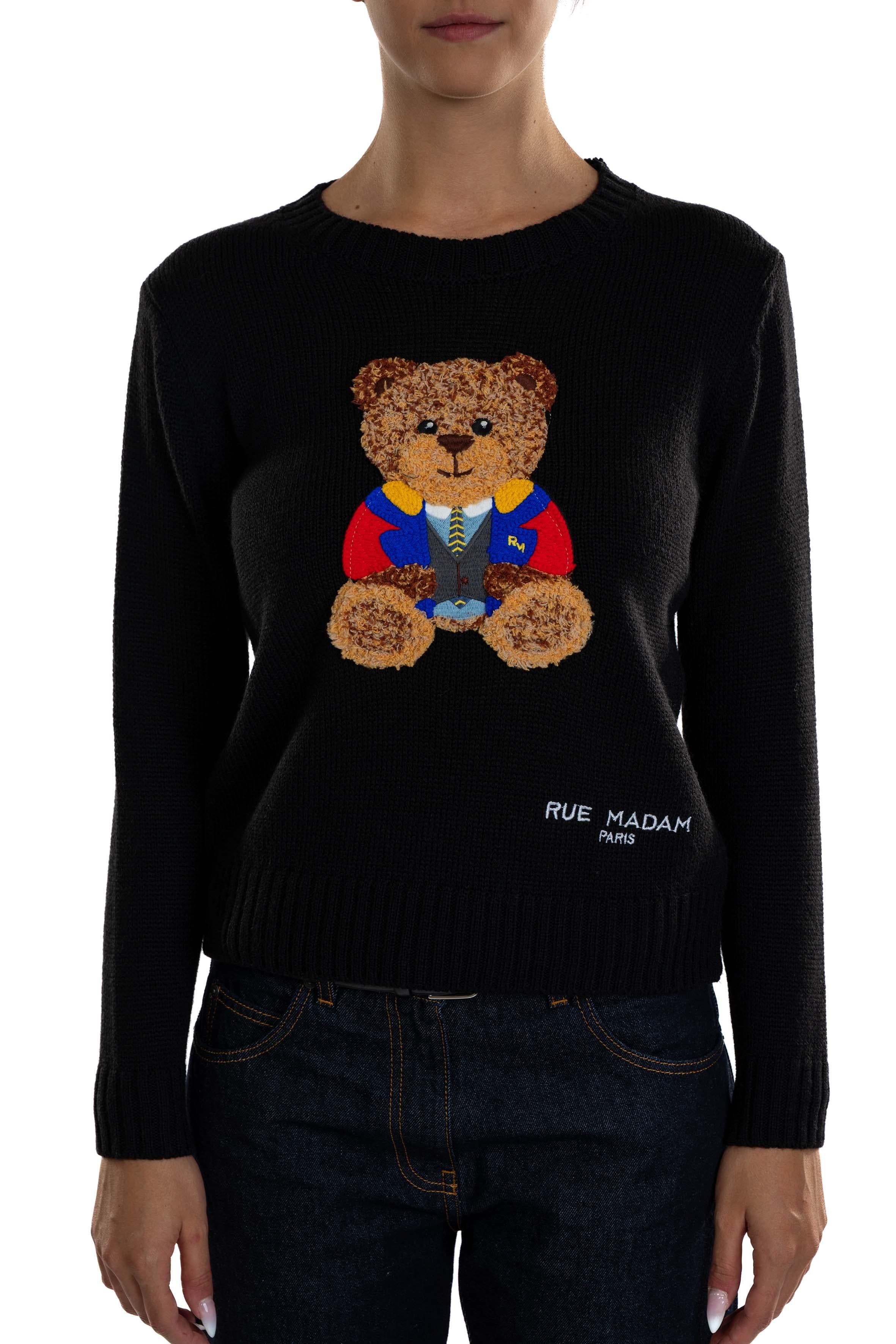 Maglia Marvin MARVIN JUMPER BLACK RUE MADAM 