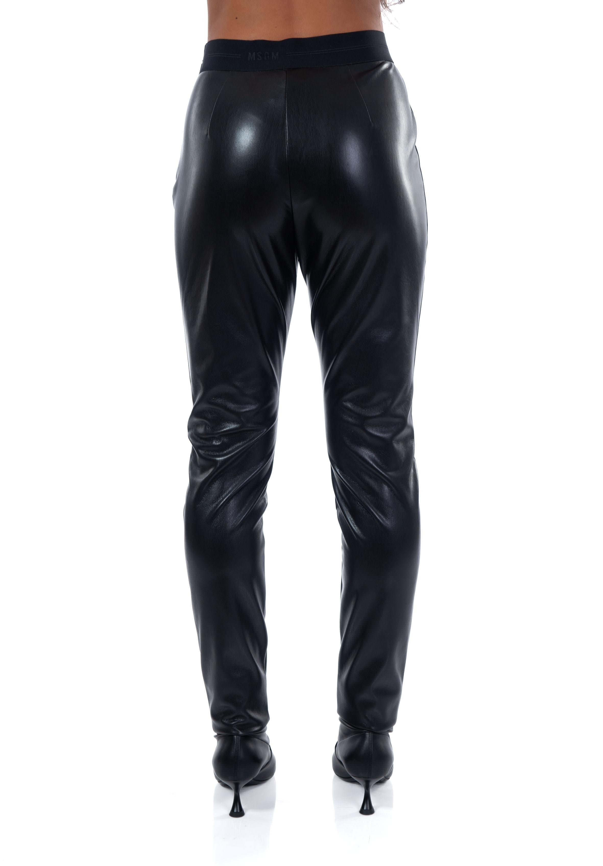 Leggings ecopelle nero 3741MDP18 N MSGM 