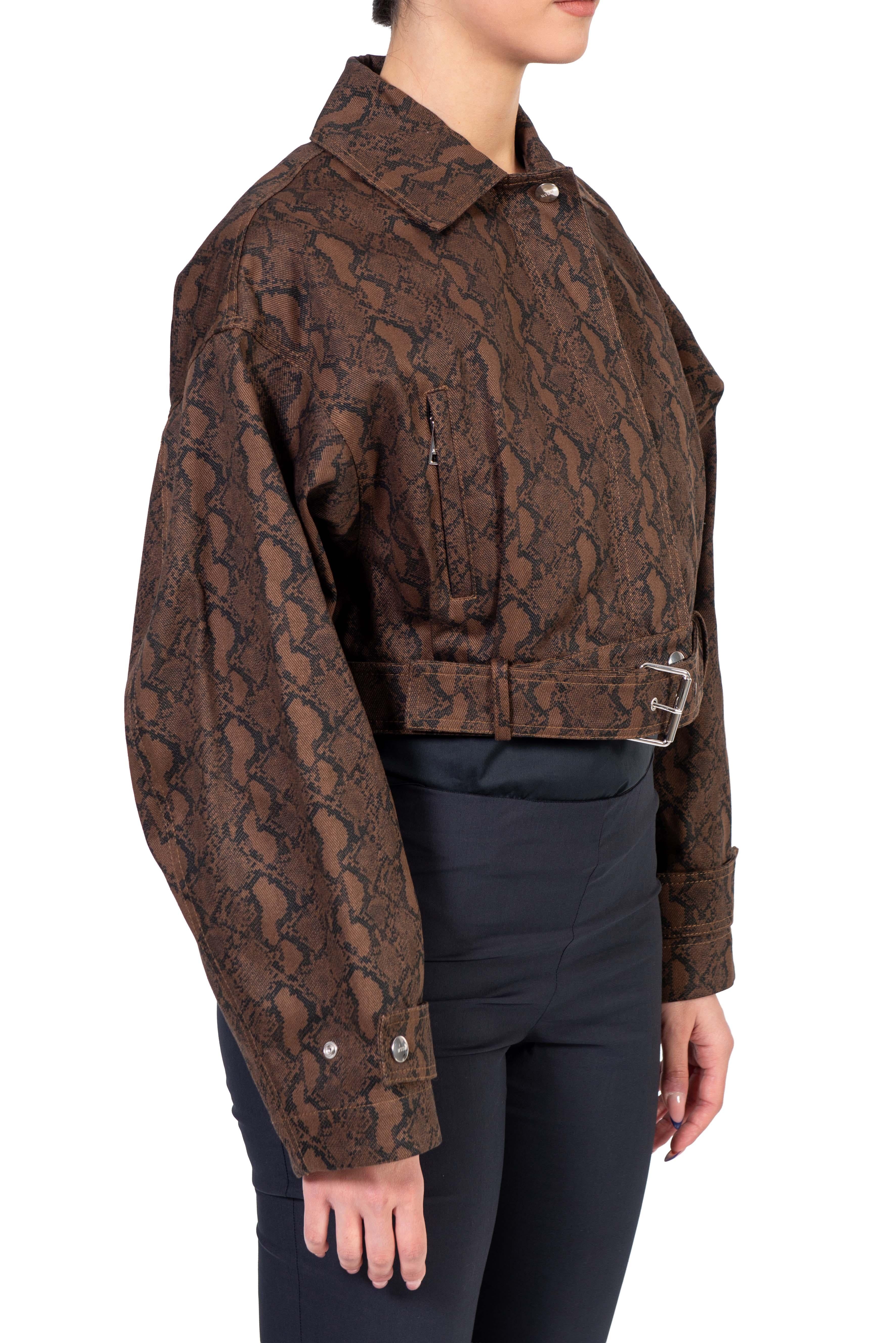 Bomber stampa pitone 4042MDH01X BROWN MSGM 