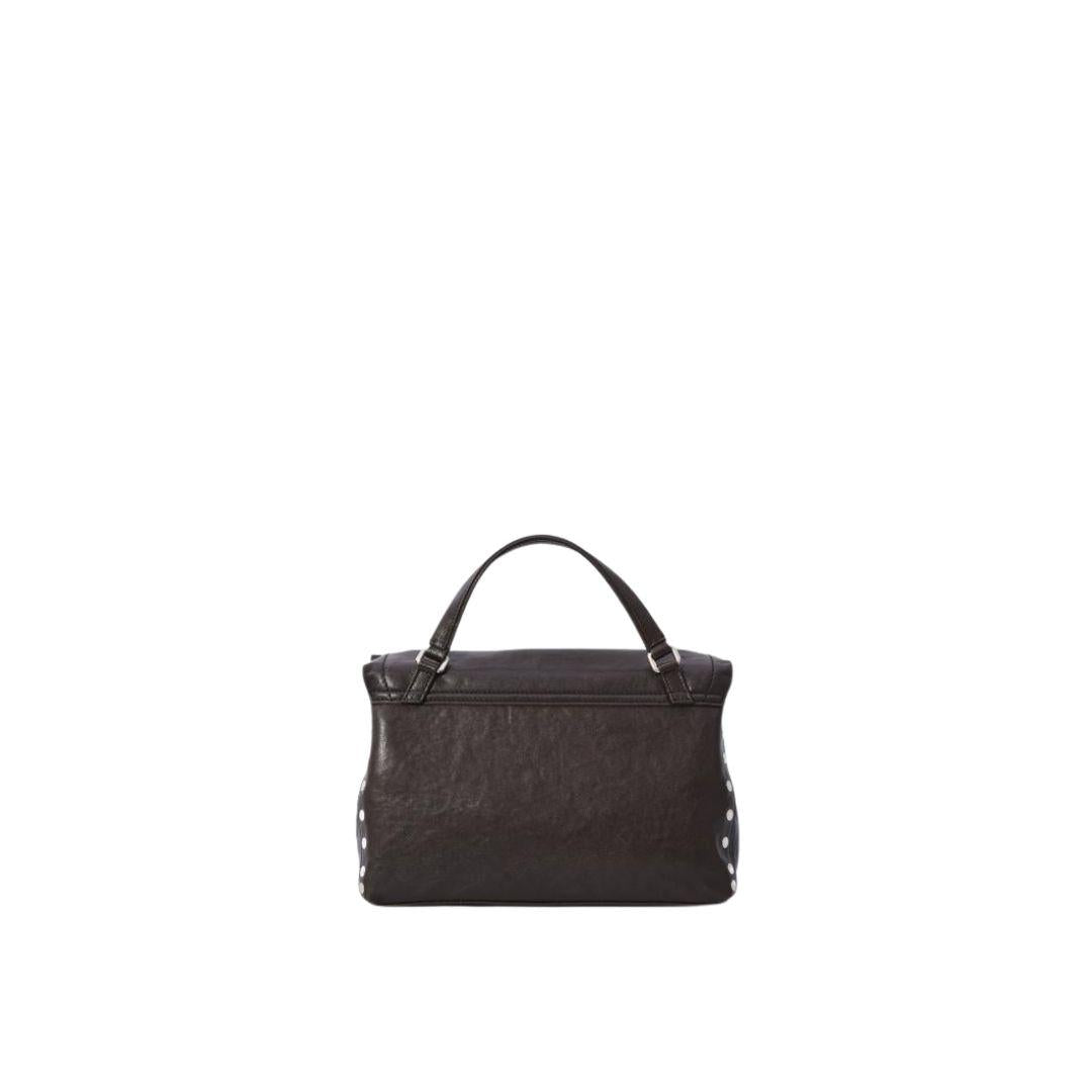 Borsa Postina S tabacco testa di moro POSTINA S TABACCO BROWN CARBONE ZANELLATO 