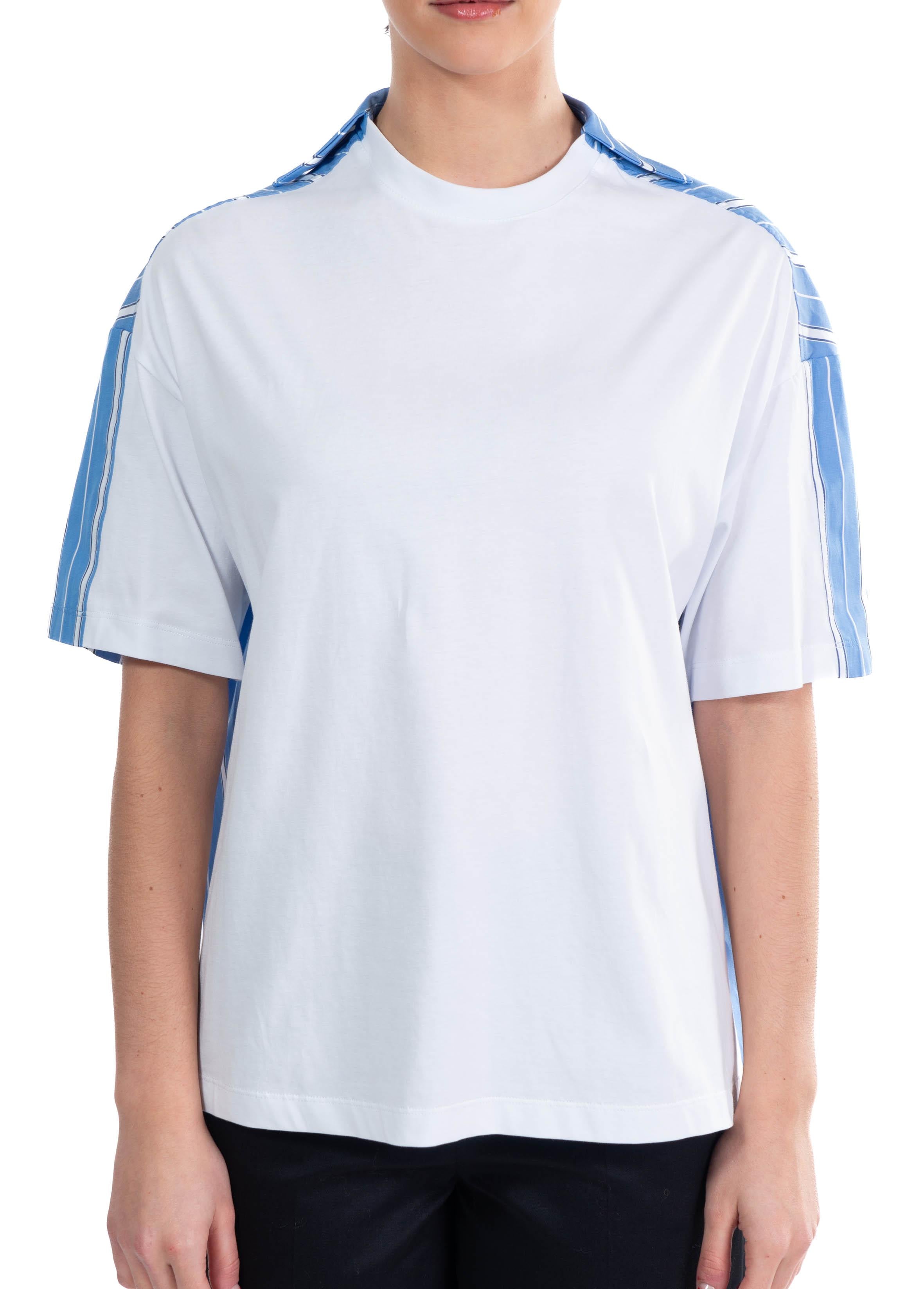 T-shirt doppio tessuto 3841MDM125 OPTICAL WHITE 01 MSGM 