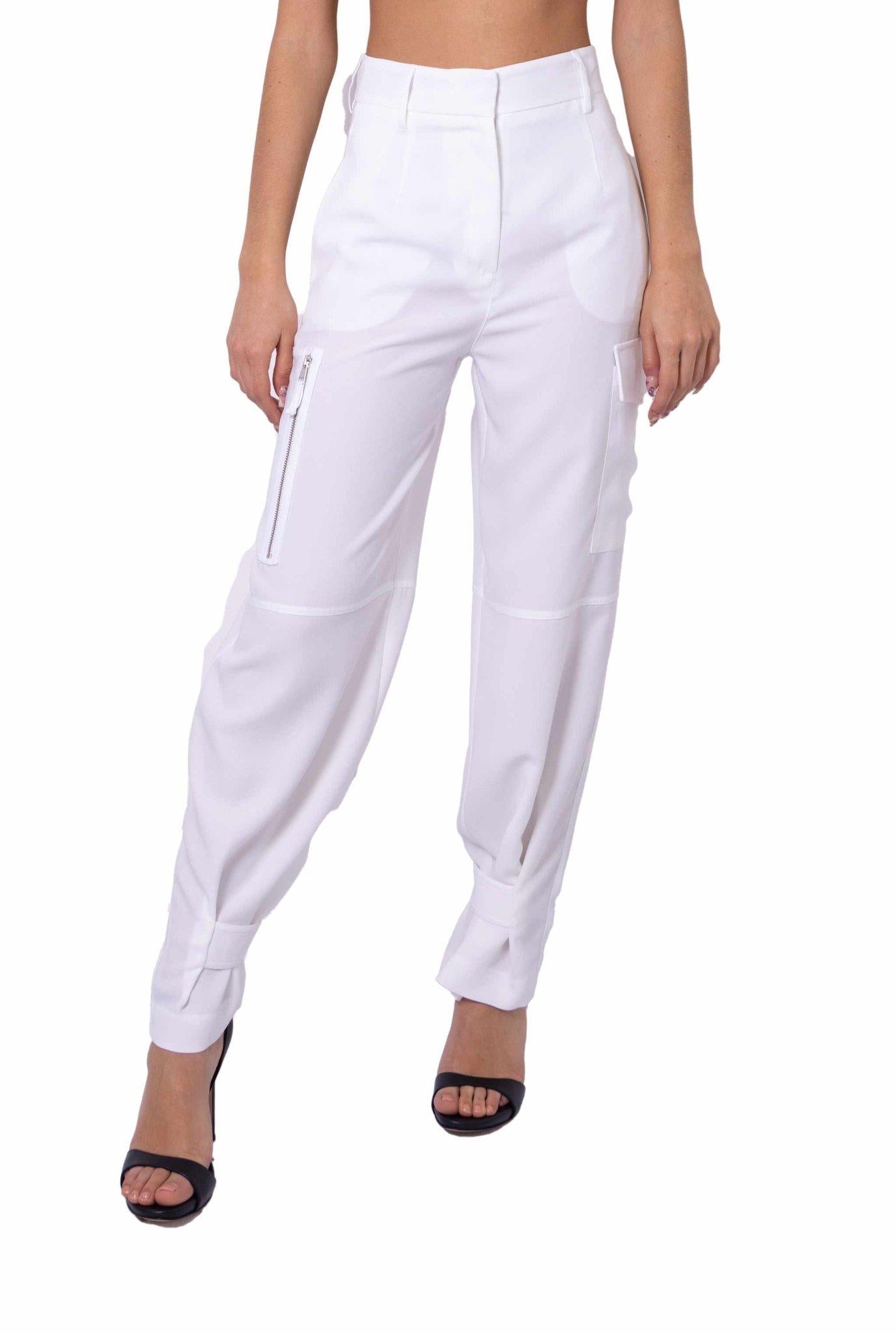 Pantalone cargo bianco<BR/> 3801 4203 B ALICE MILLER 