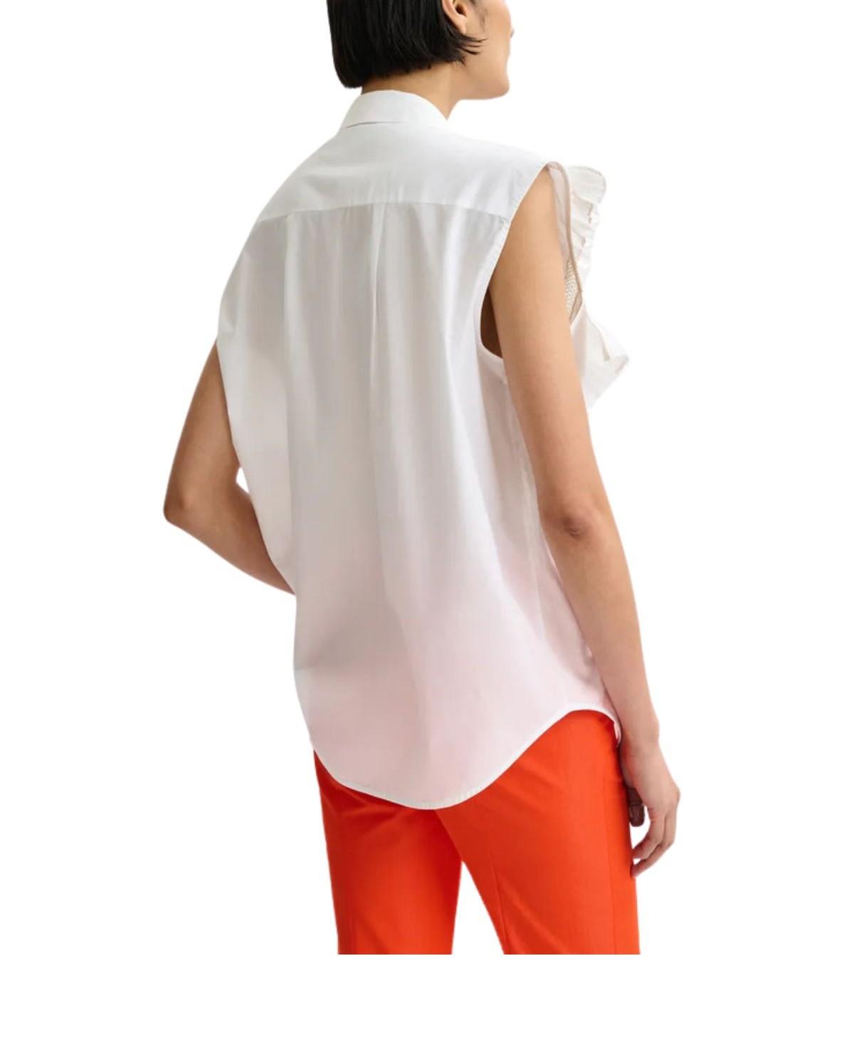 Camicia smanicata con rouge bianca JEANDARLENE WHITE ESSENTIEL ANTWERP 