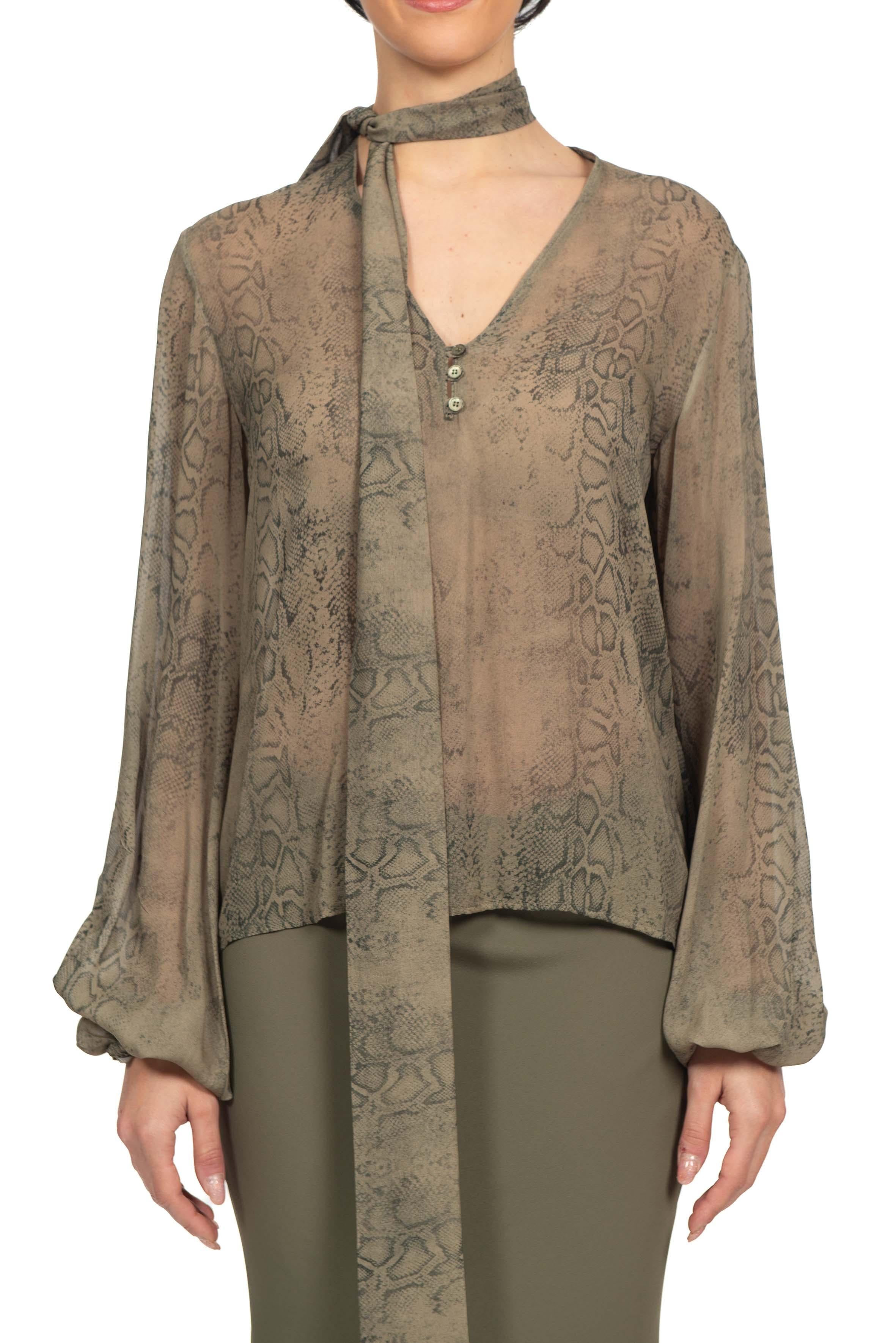 Blusa scollo a V stampa pitone 41118 41118 MILITY FEDERICA TOSI 