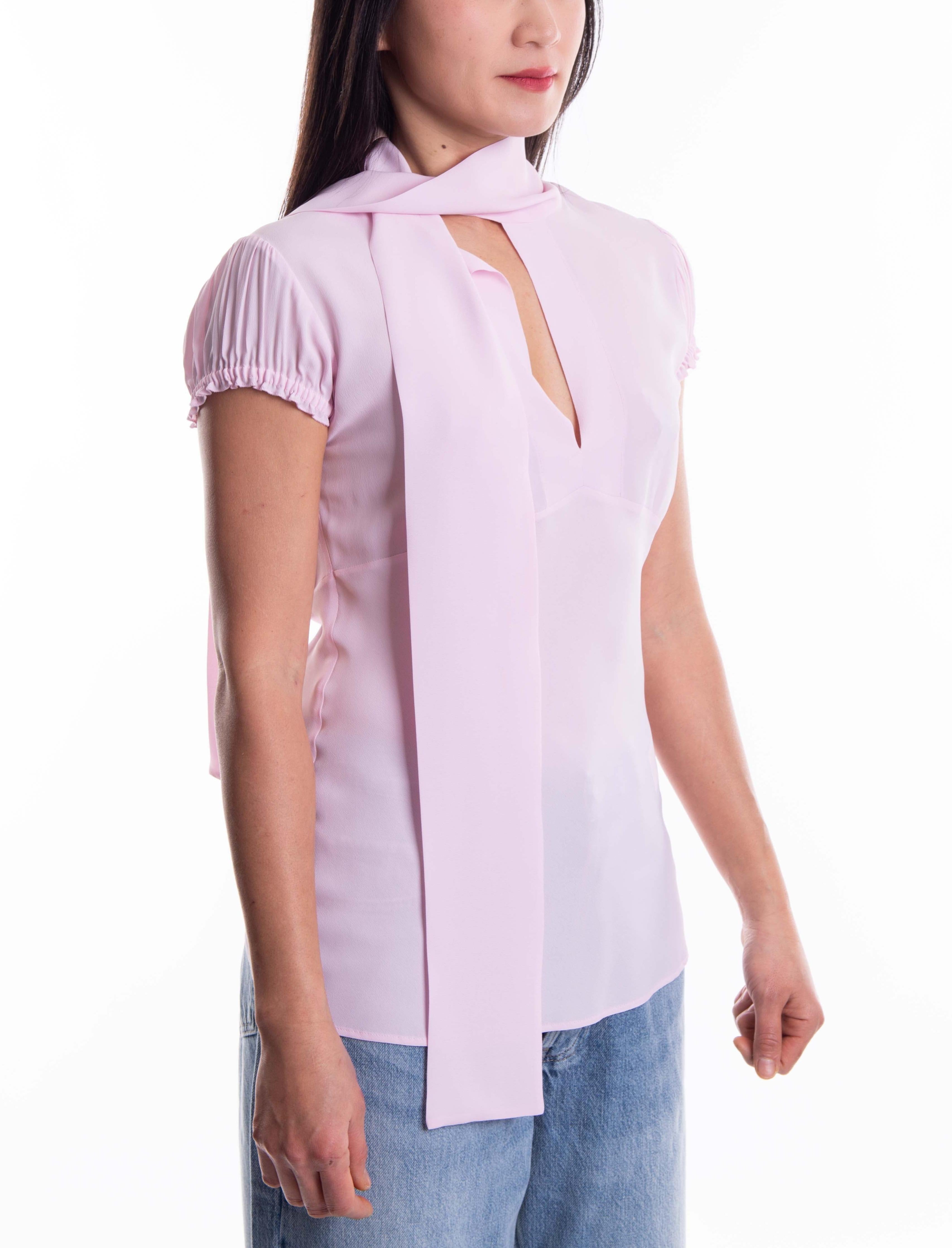 Blusa rosa con sciarpina G101 5111 R N° 21 