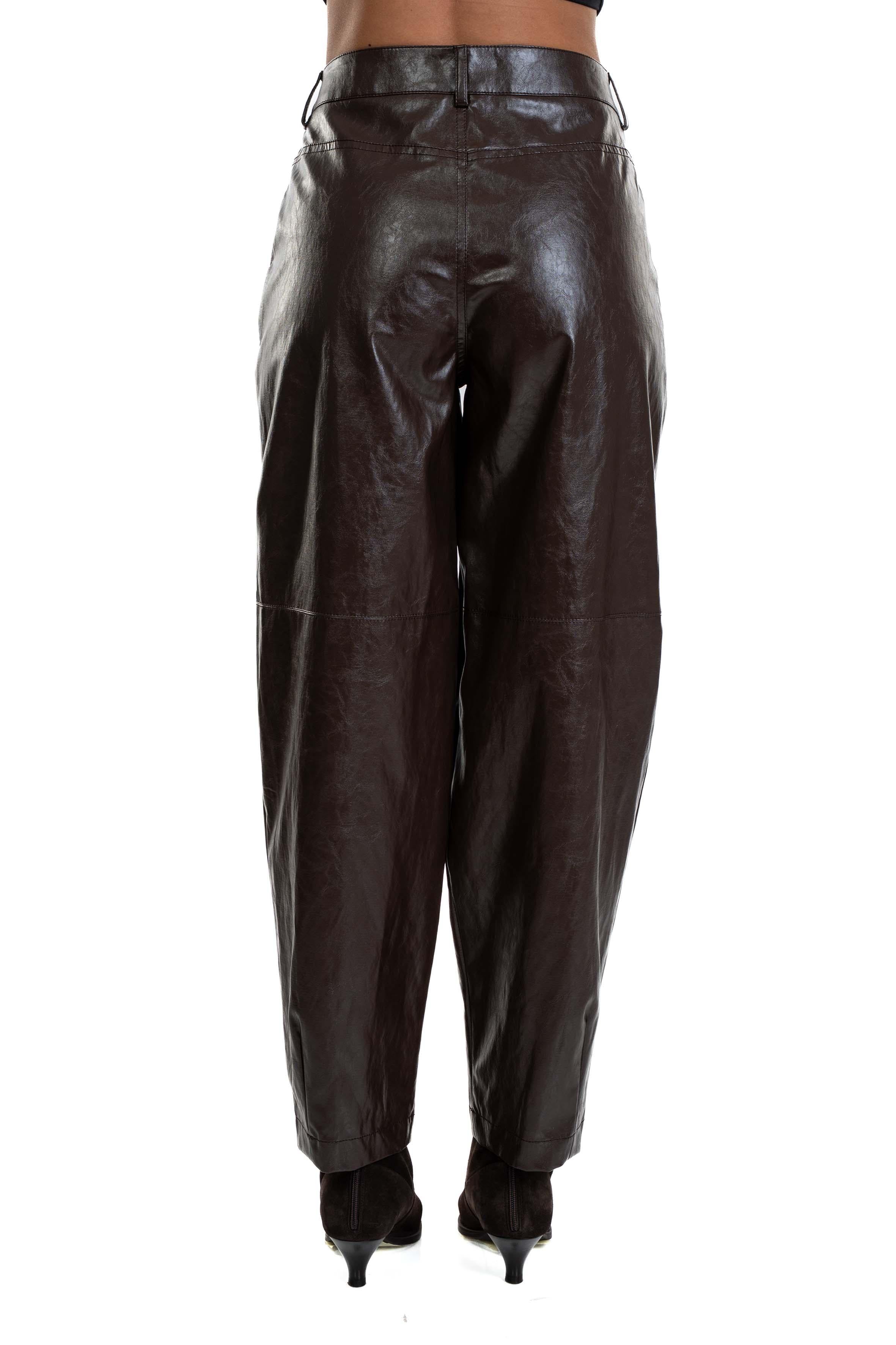 Pantalone balloon in ecopelle 30803 MORO FEDERICA TOSI 