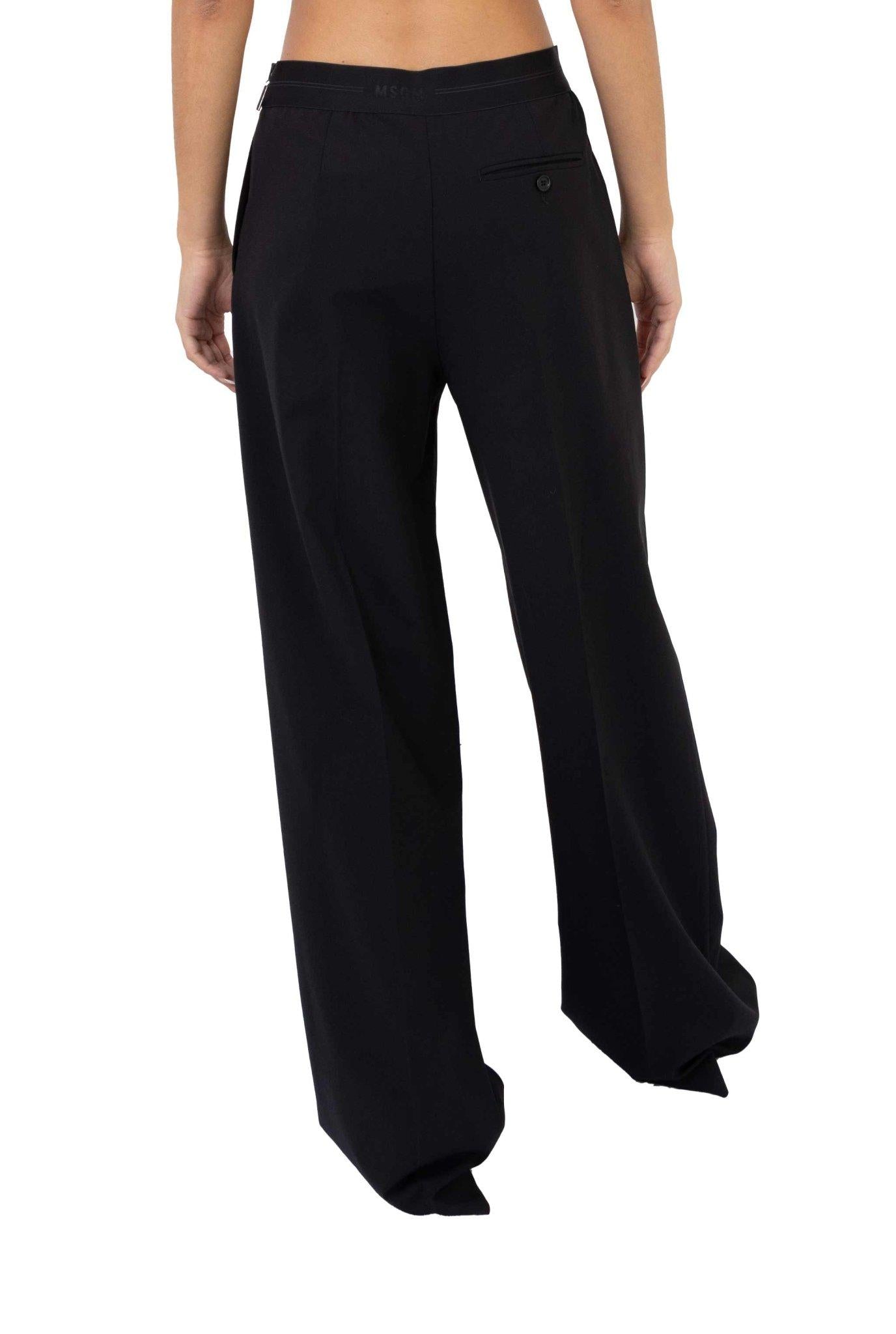 Pantaloni neri con pence 3541MDP10 N MSGM 
