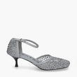 Scarpe con strass argento