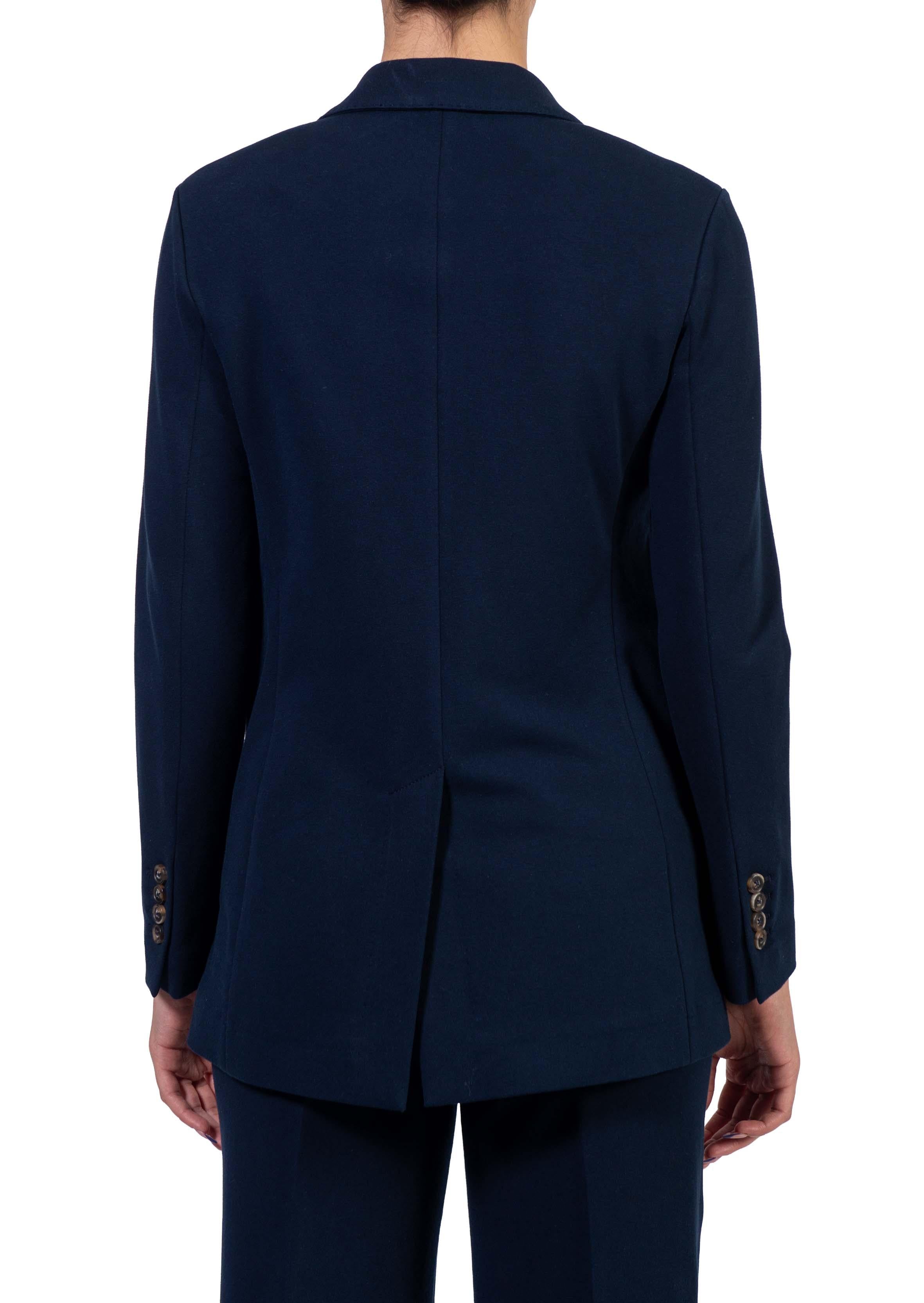 Giacca blu monopetto FD3817 BLAZER FLEECE BLU NAVY CIRCOLO 
