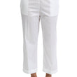 Pantalone Claude crop in cotone