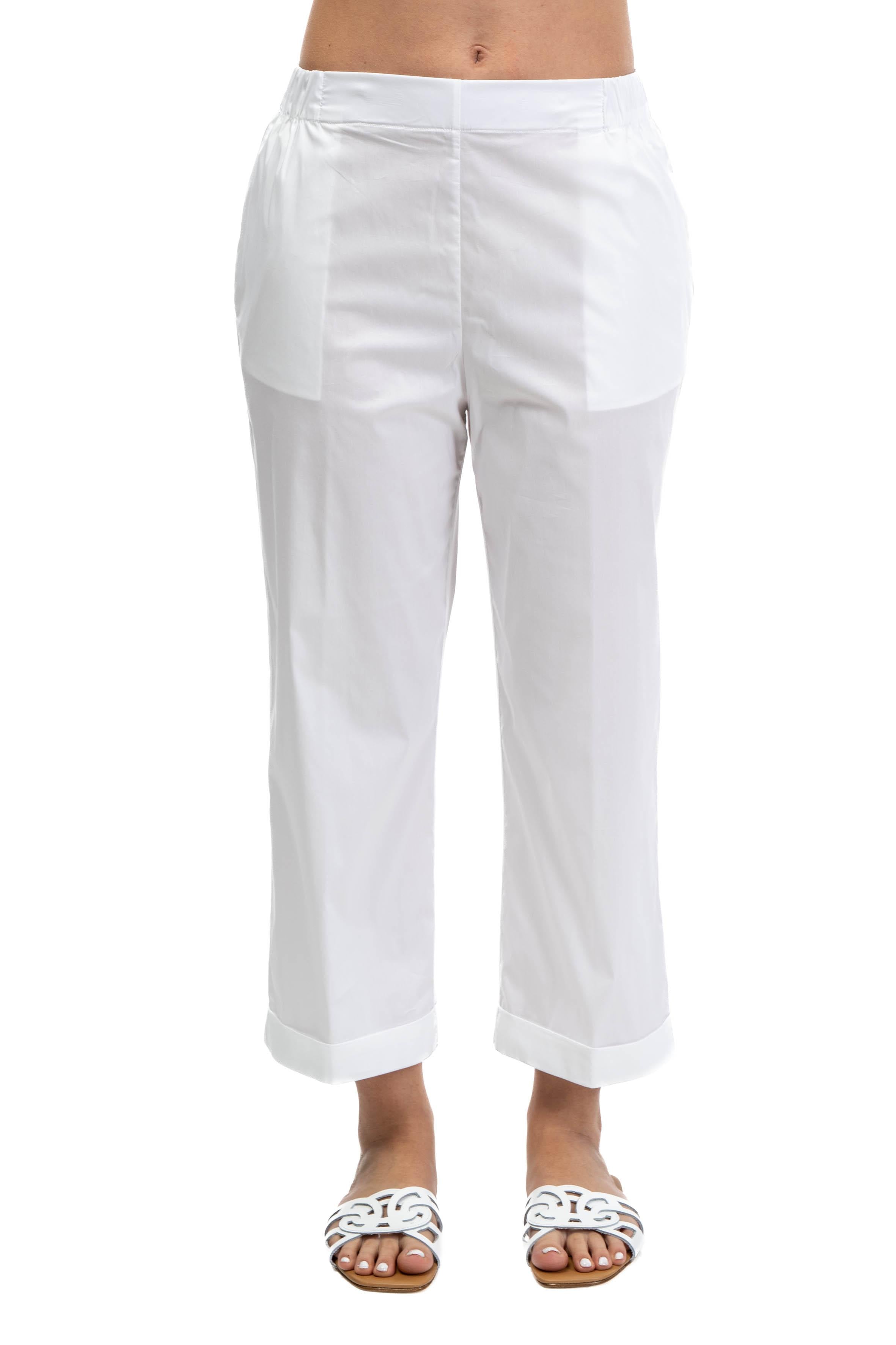 Pantalone Claude crop in cotone CLAUDE L5SK86 A01 LIVIANA CONTI 
