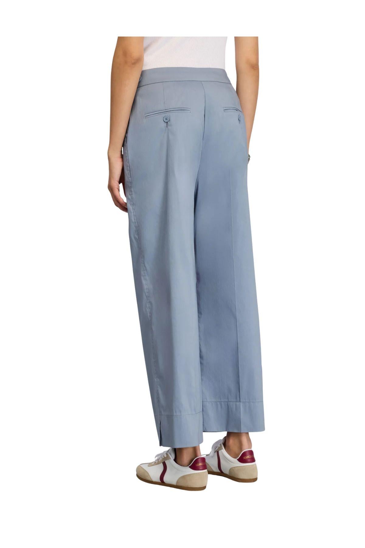 Pantalone Ludmilla celeste LUDMILLA S6SK40 PUCKET SEMICOUTURE 