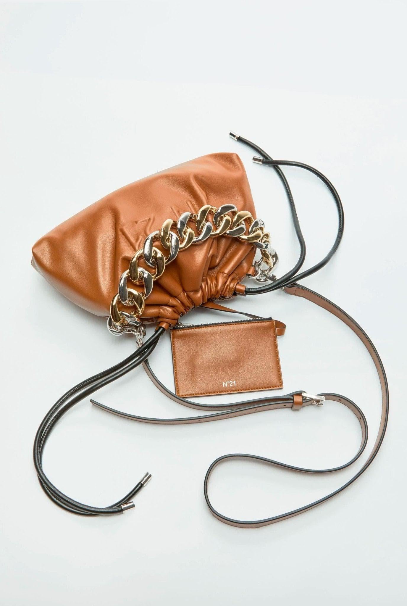 Borsa Eva piccola nocciola con catena EVA 901SA01 C N° 21 