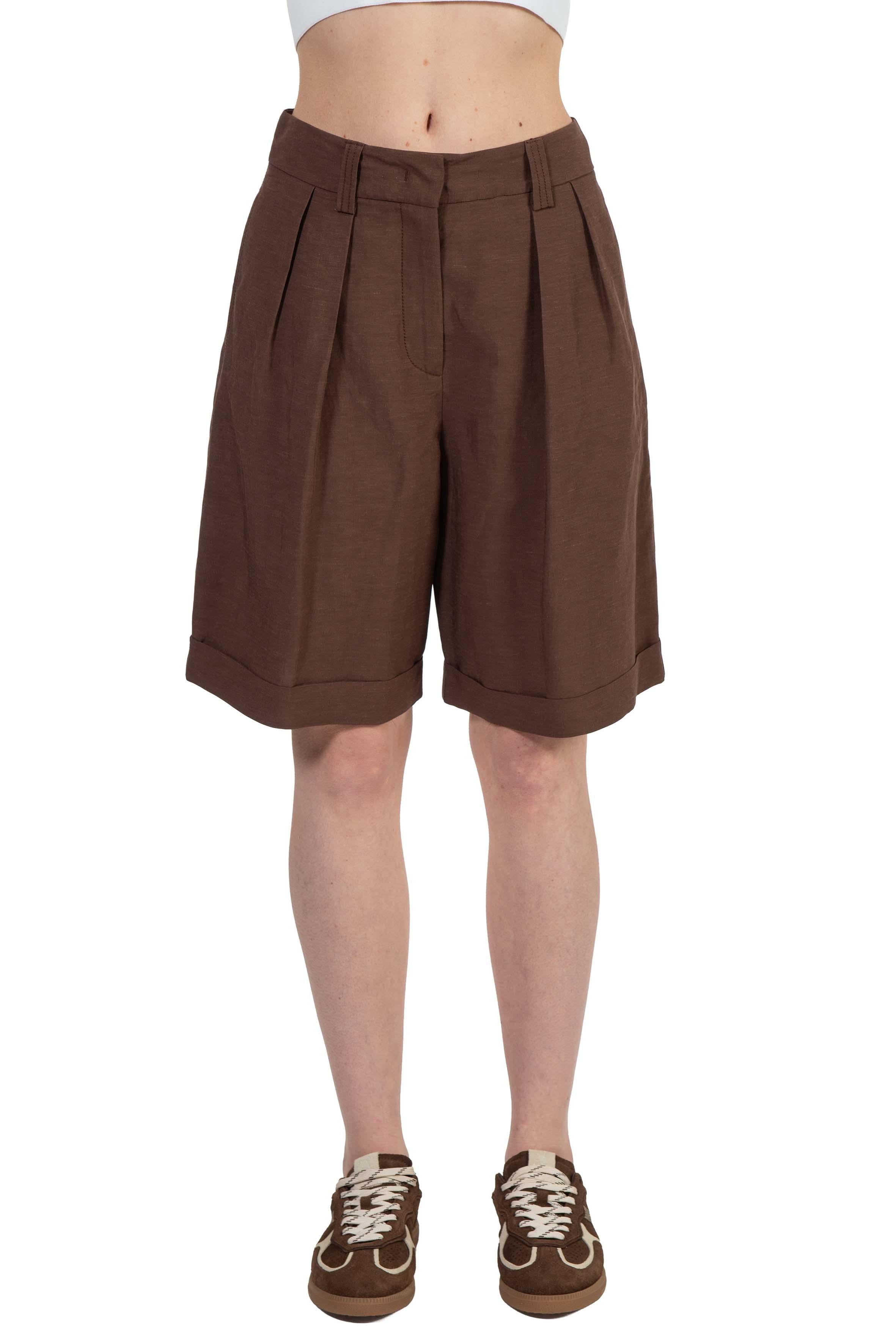 Berrmuda cioccolato con pences. 4836 2973 CIOCCOLATO ALICE MILLER 