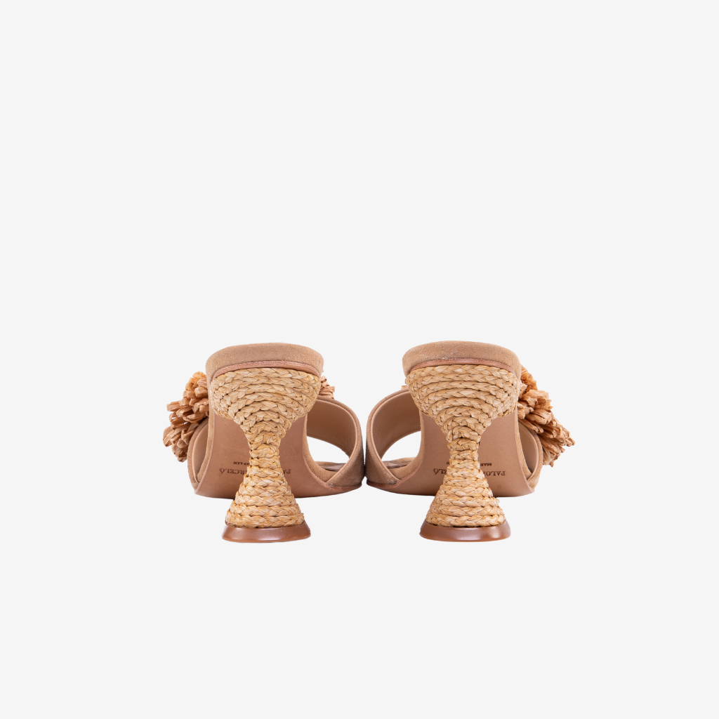 Sabot beige con fiore AKIRA B PALOMA 