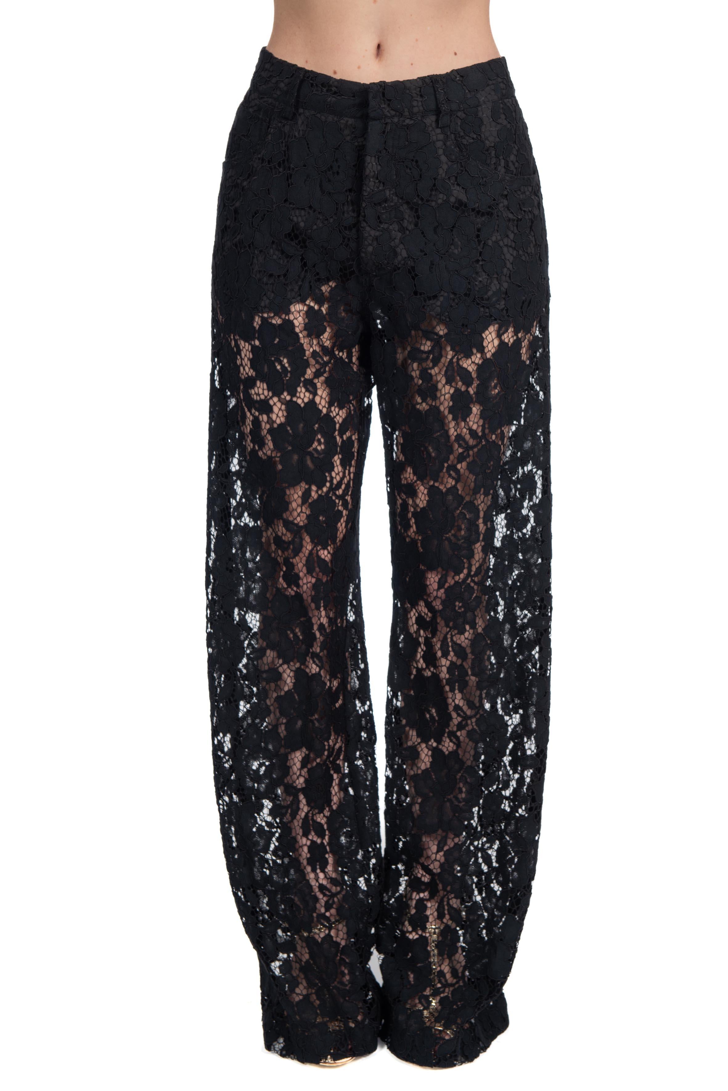 Pantalone pizzo nero. 40819 NERO FEDERICA TOSI 