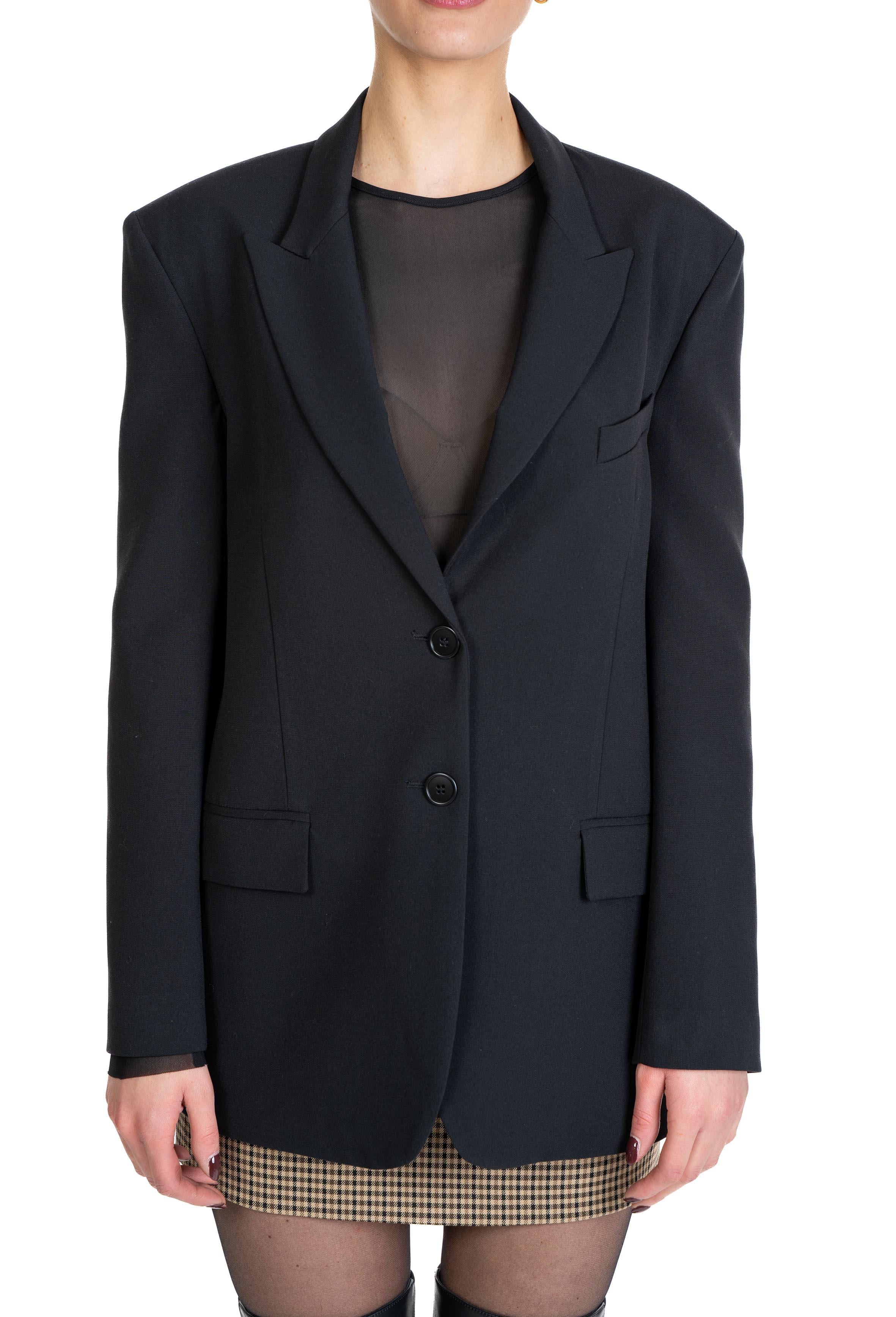 Giacca con cintura nera 4111 2733 NERO ALICE MILLER 