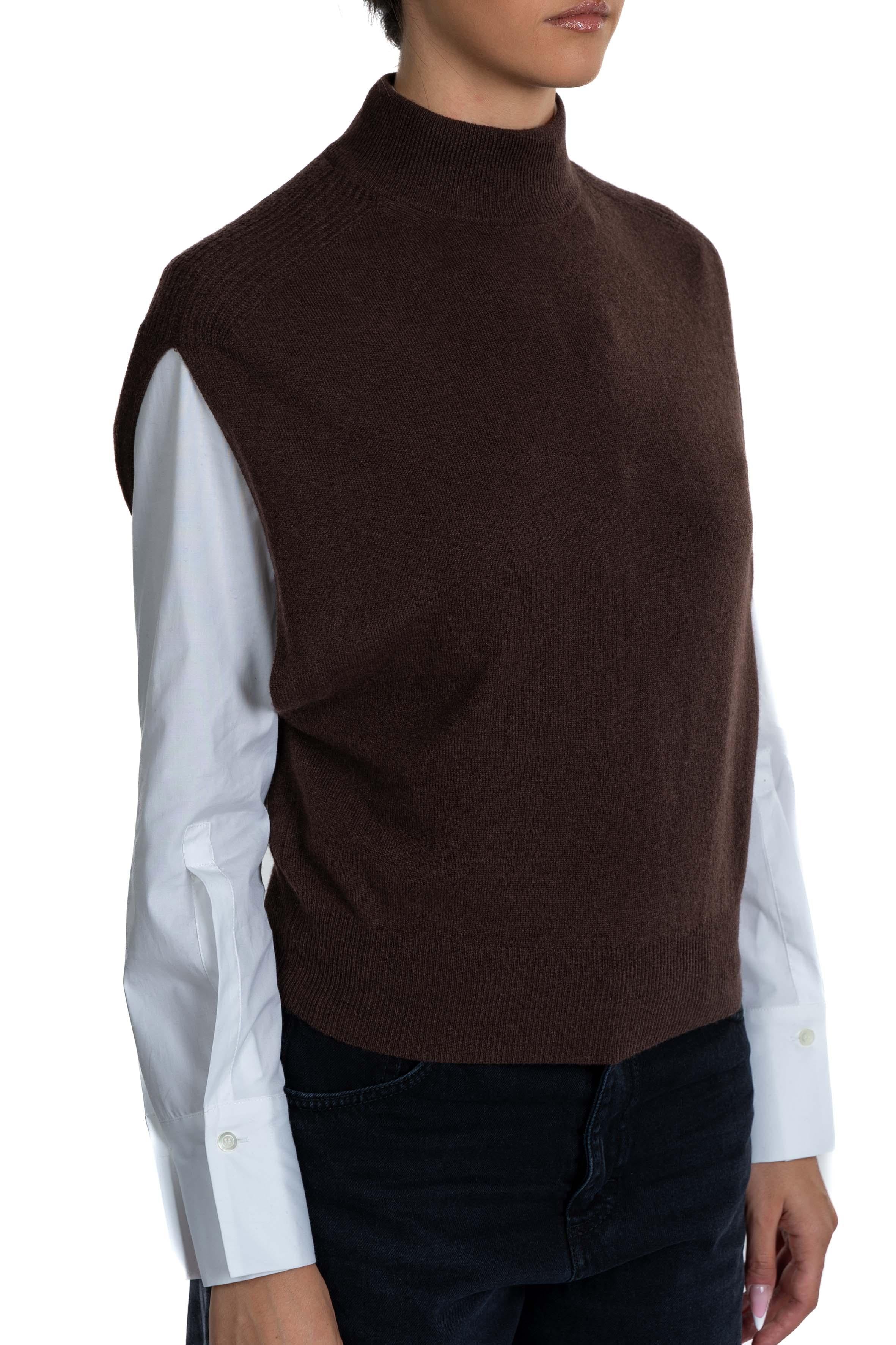 Gilet Verity marrone VERITY BROWN SEMICOUTURE 