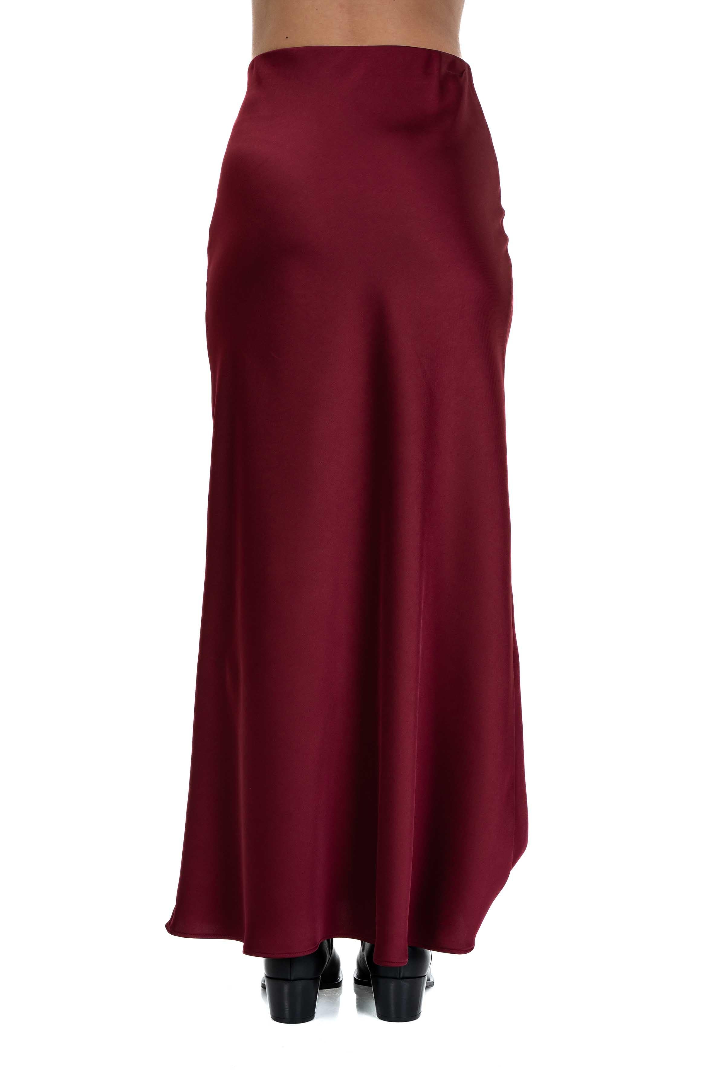 Gonna in raso bordò 2639 4331 BORDO ALICE MILLER 