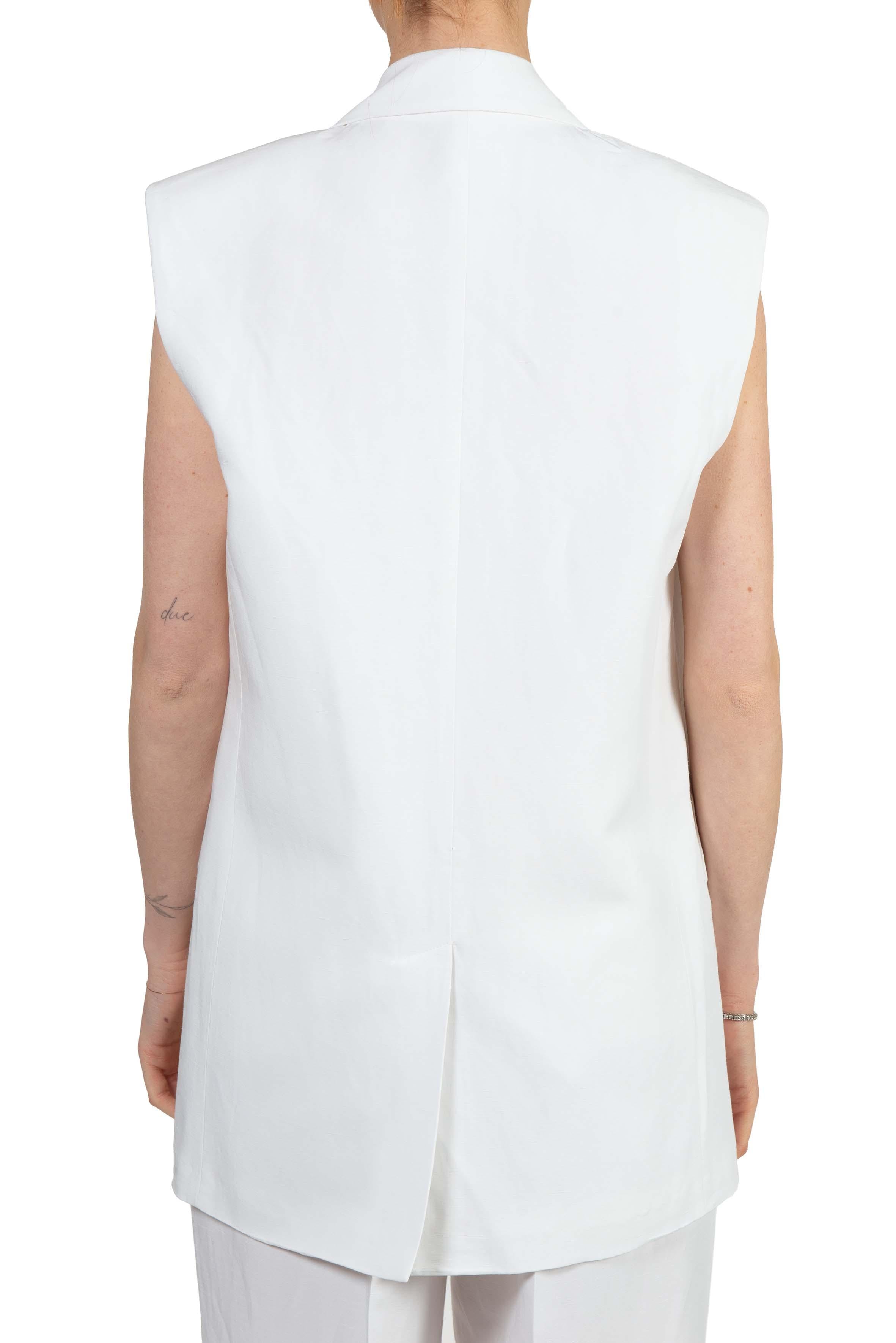 Gilet smanicato bianco 3798 2973 BIANCO ALICE MILLER 