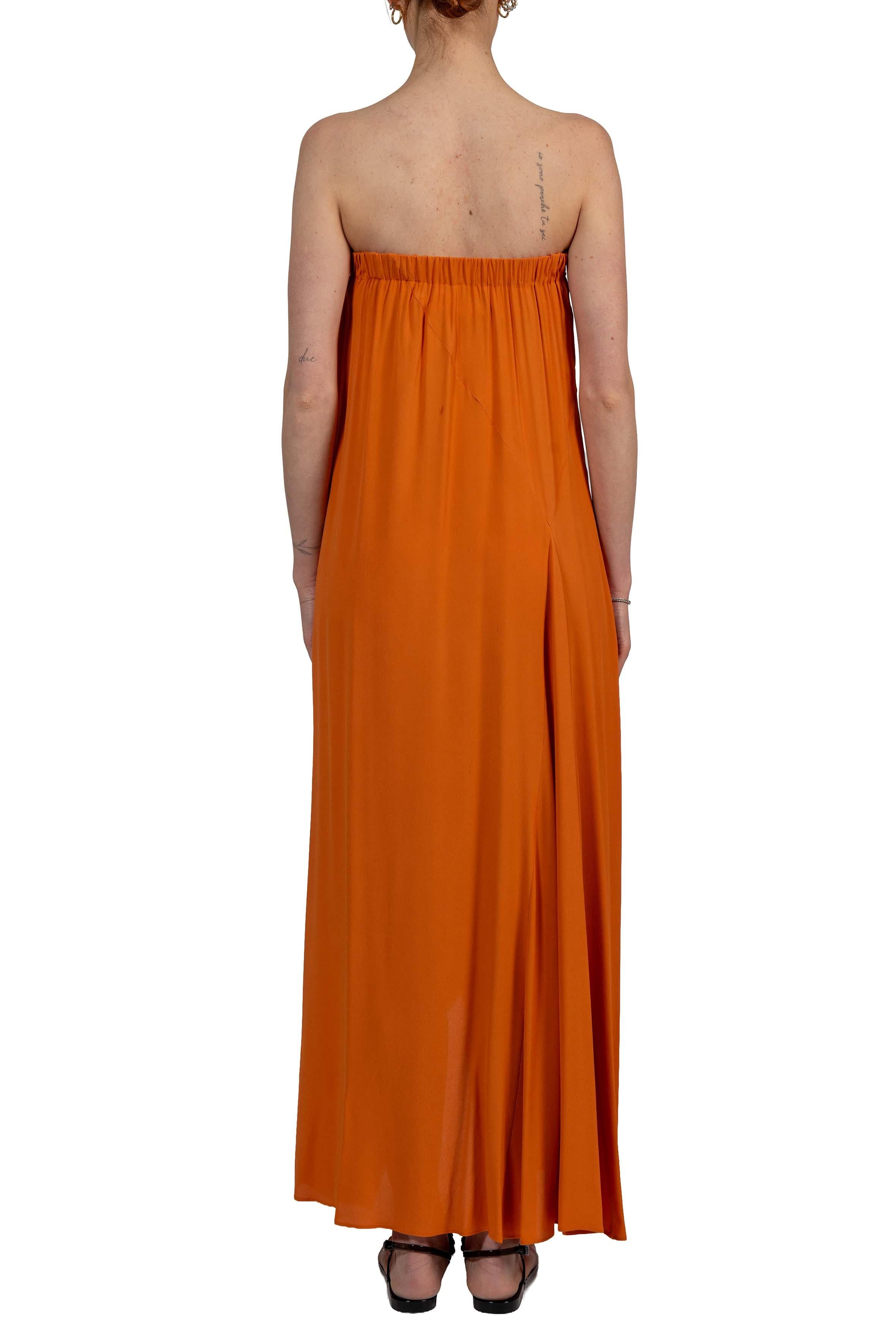 Abito Zoey arancione ZOEY S6SU35 ORIENTE SEMICOUTURE 