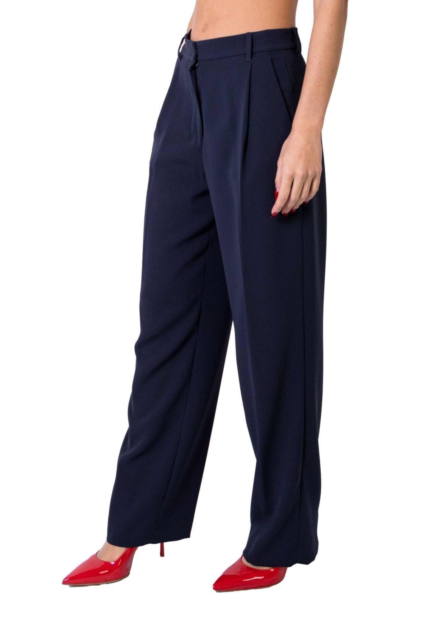 Pantalone Michela in cady blu MICHELA B MAX MARA 