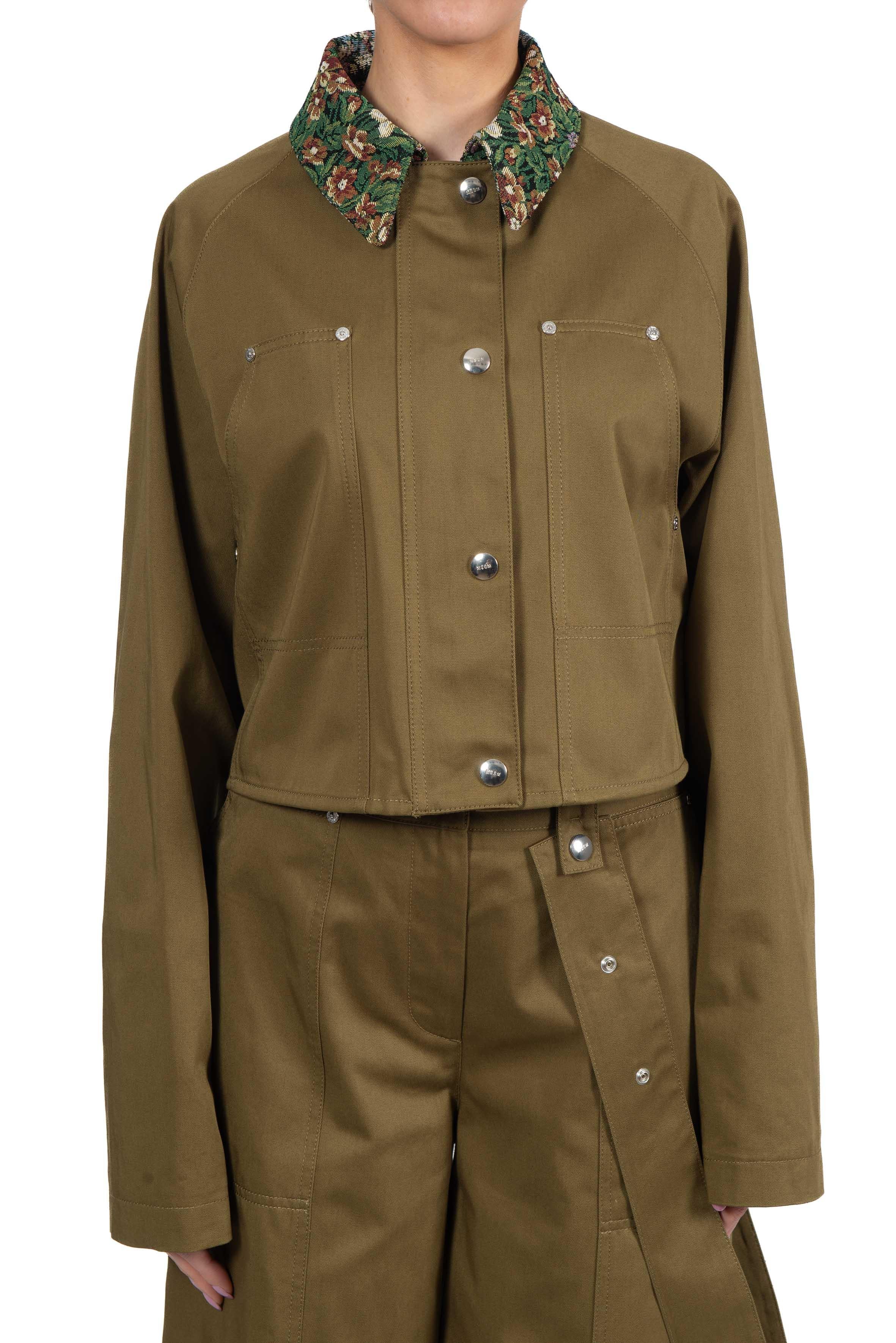 Giubbotto verde militare MSGM 4041MDH04Y GREEN MSGM 