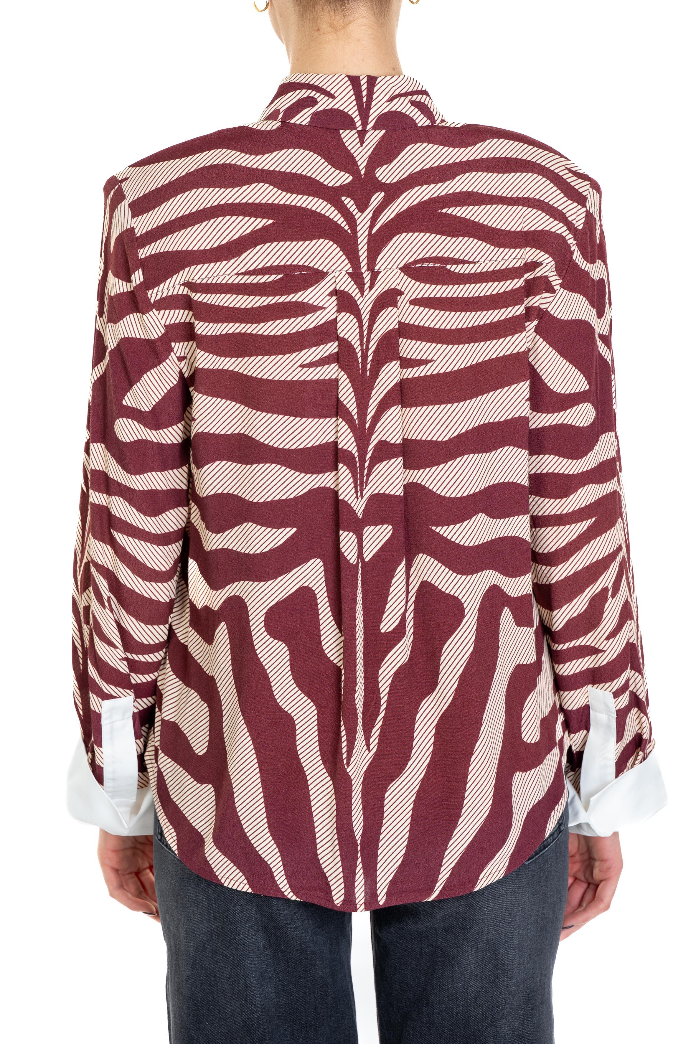 Blusa Ishow bordò ISHOW OFF WHITE ESSENTIEL ANTWERP 