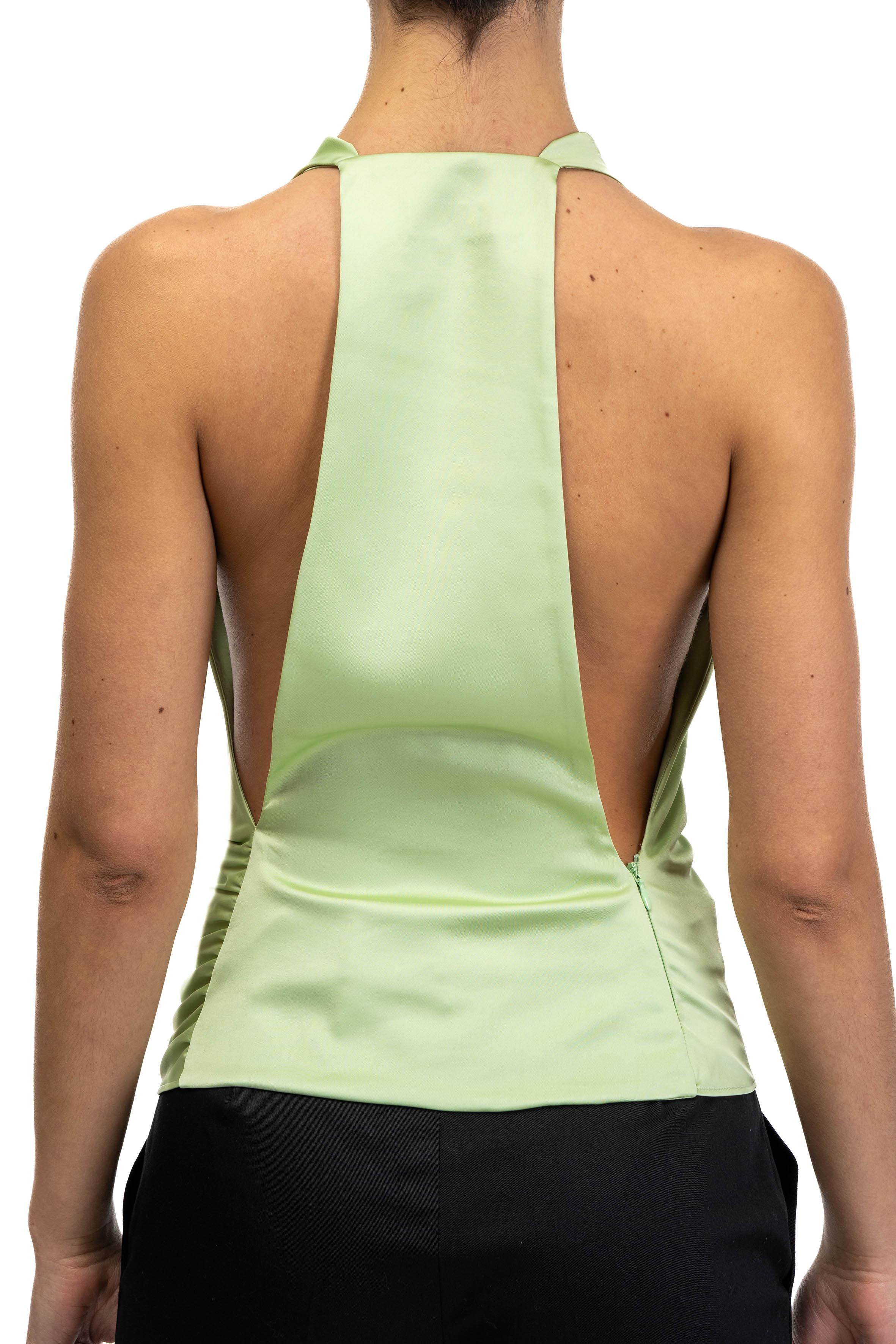 Top Verushka scollo america VERUSHKA TOP MINT ANDAMANE 