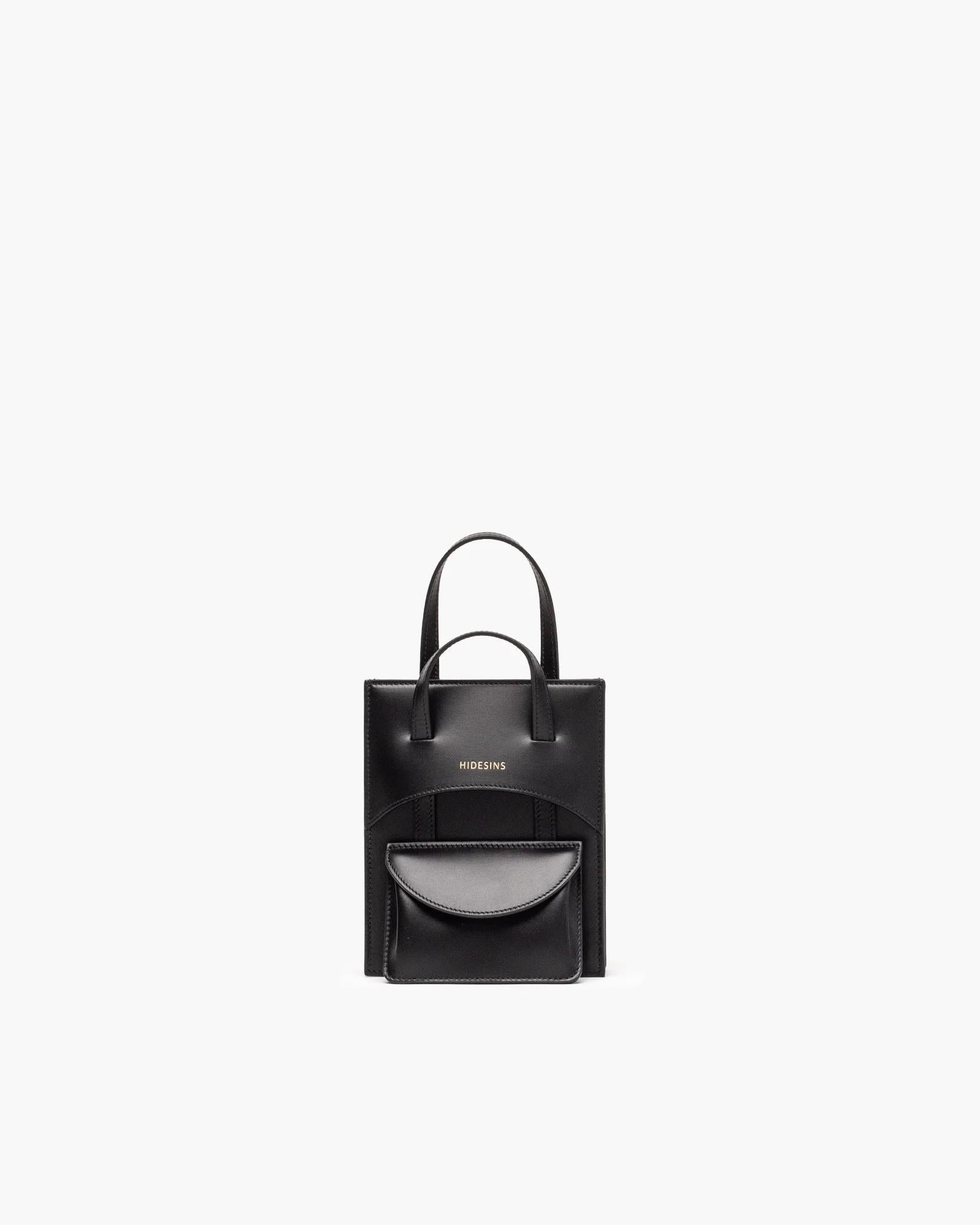 Borsa Flap mini nera FLAP MINI PREMIER BLACK HIDESINS 
