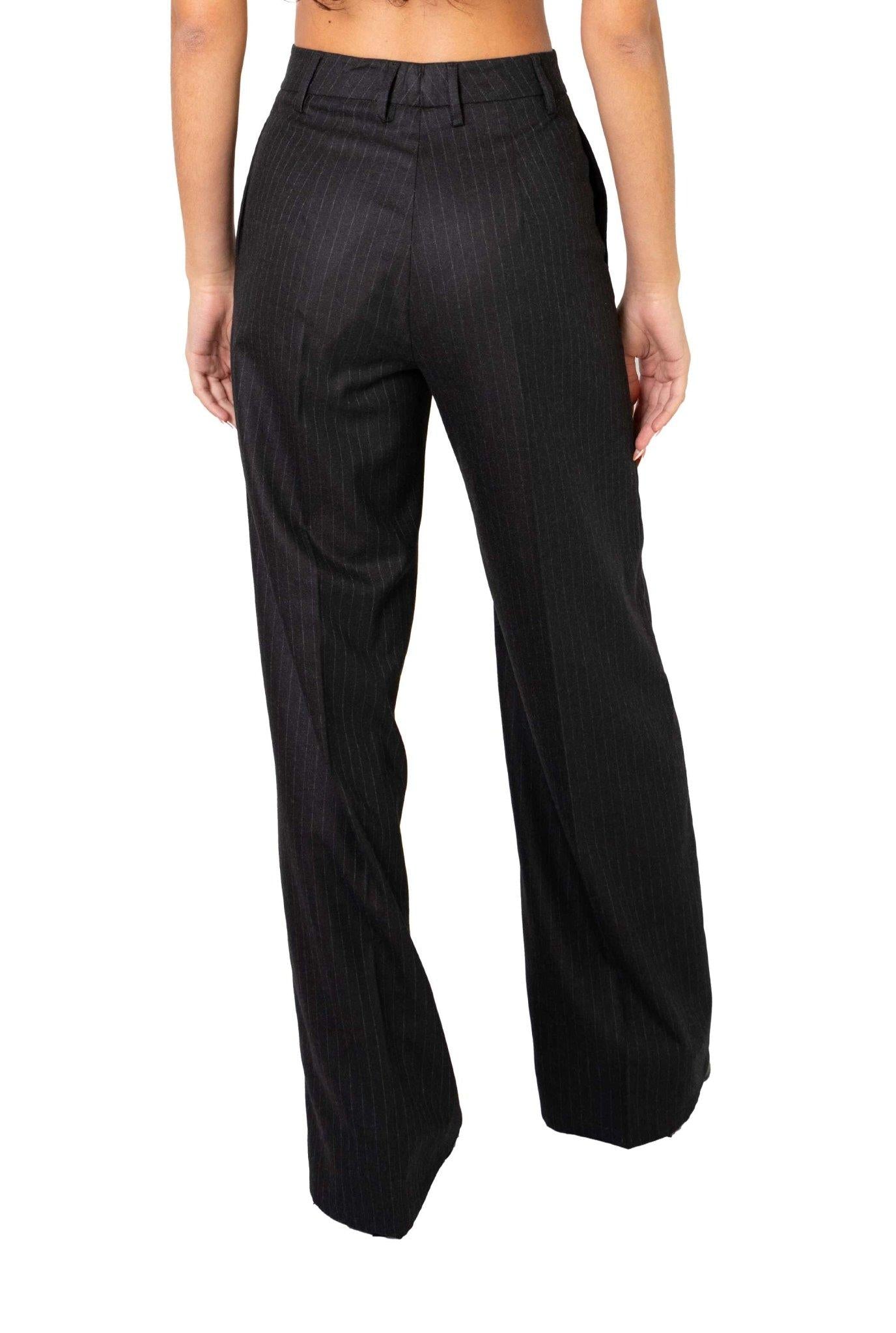 Pantaloni gessati grigio antracite 3514 4043 N ALICE MILLER 