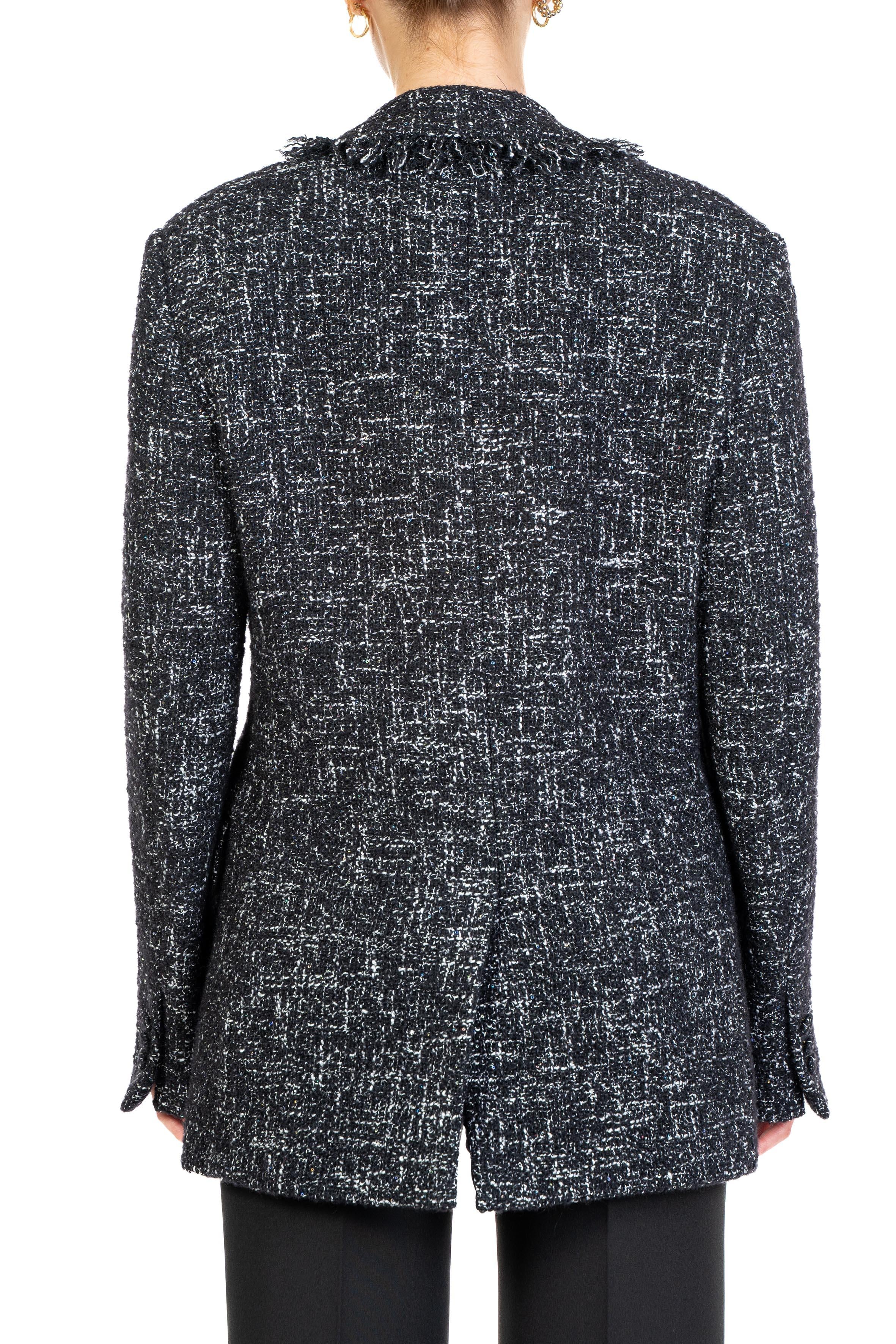 Giacca in bouclè 3941MDG20 BLACK MSGM 