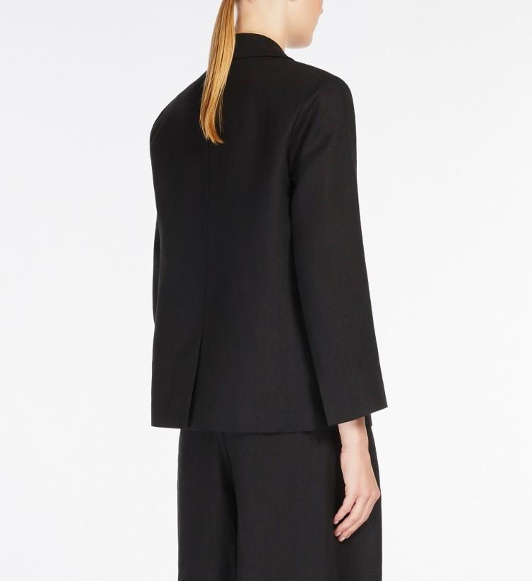 Giacca Arrigo monopetto lino ARRIGO 004 NERO MAX MARA 
