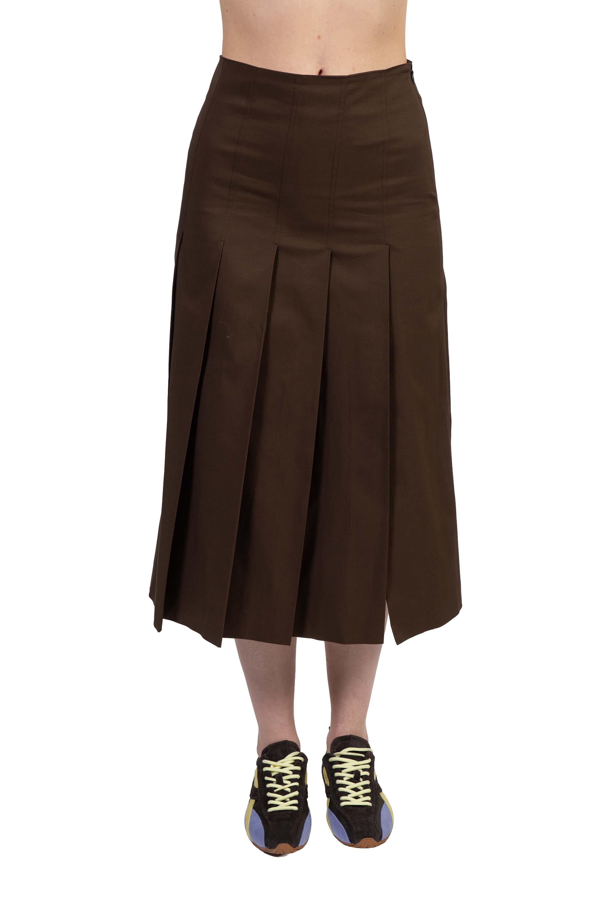 Gonna a pieghe marrone 4894 4153 MOKA ALICE MILLER 
