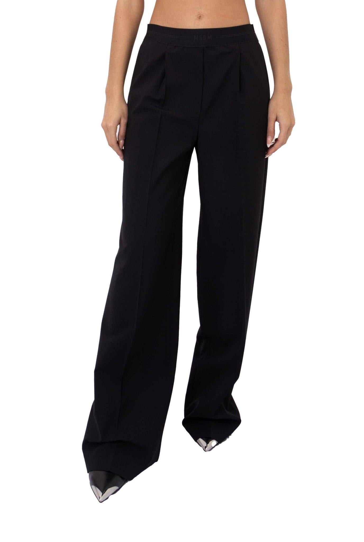 Pantaloni neri con pence 3541MDP10 N MSGM 