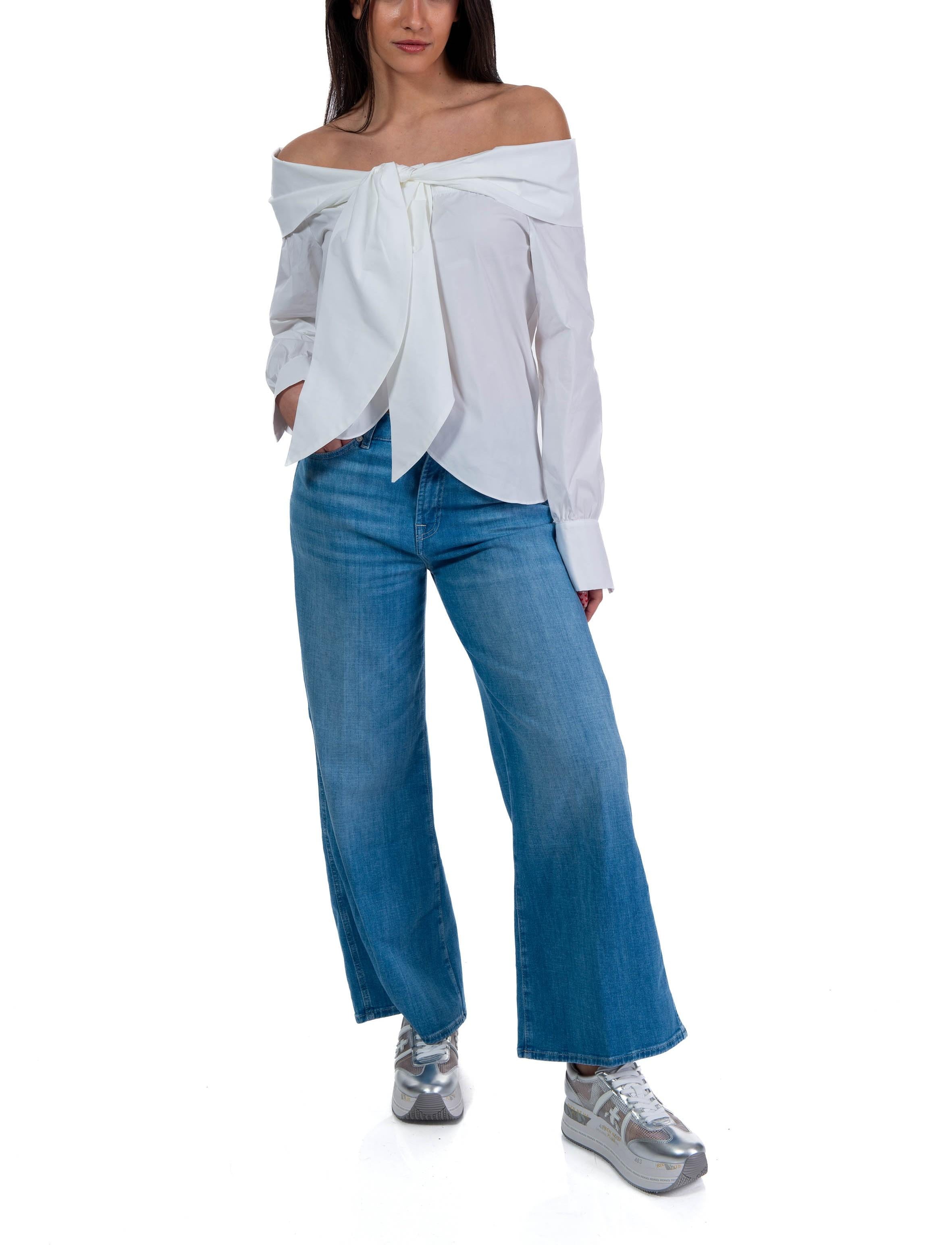 Camicia fiocco di cotone F5SK07 A01 LIVIANA CONTI 