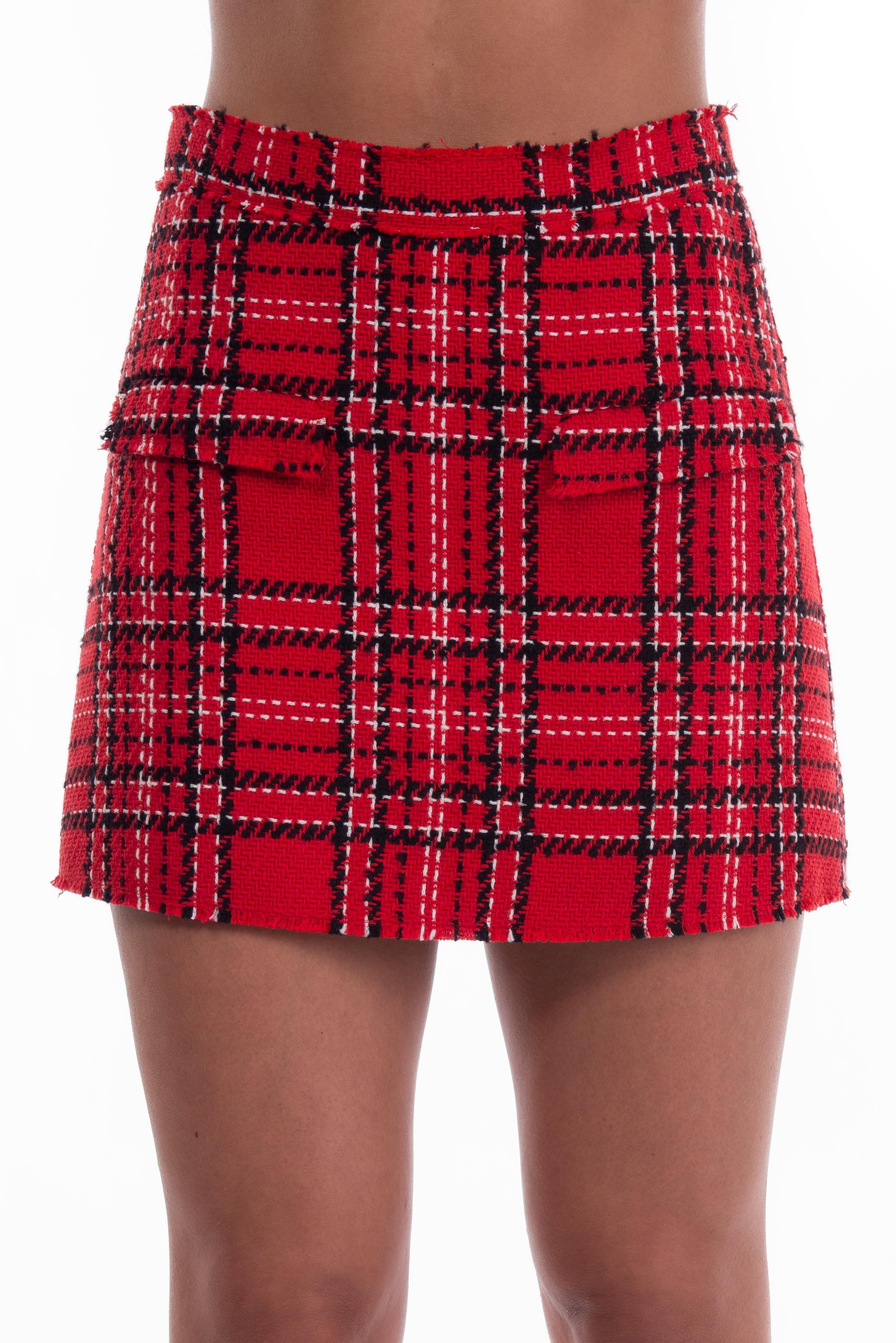 Short a quadri rosso 3741MDB11 R MSGM 