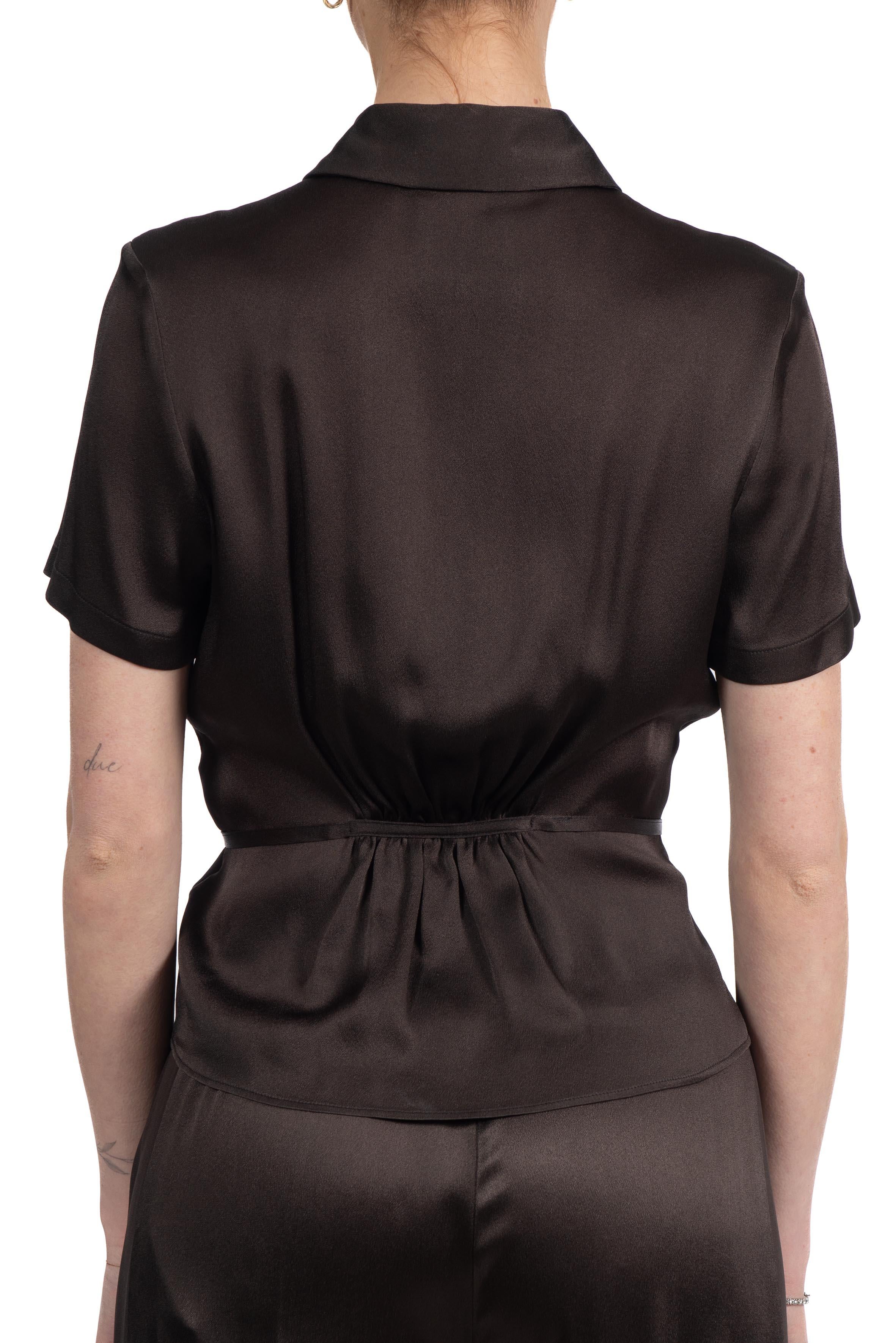 Camicia Desideria dark cacao DESIDERIA Y6SM06 DARK CACAO SEMICOUTURE 