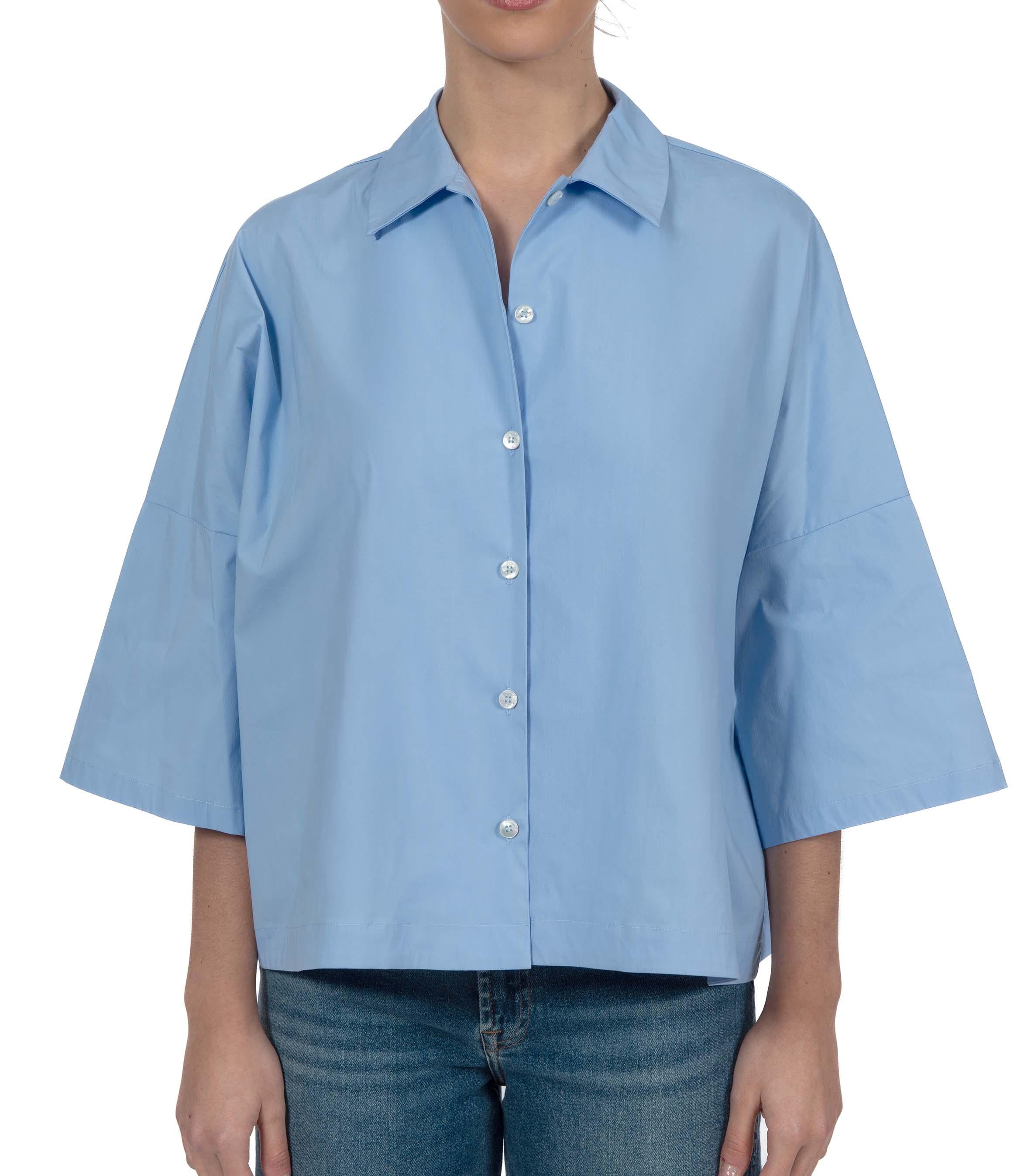 Camicia Flora color Fiordaliso FLORA F6SK22 FIORDALISO LIVIANA CONTI 