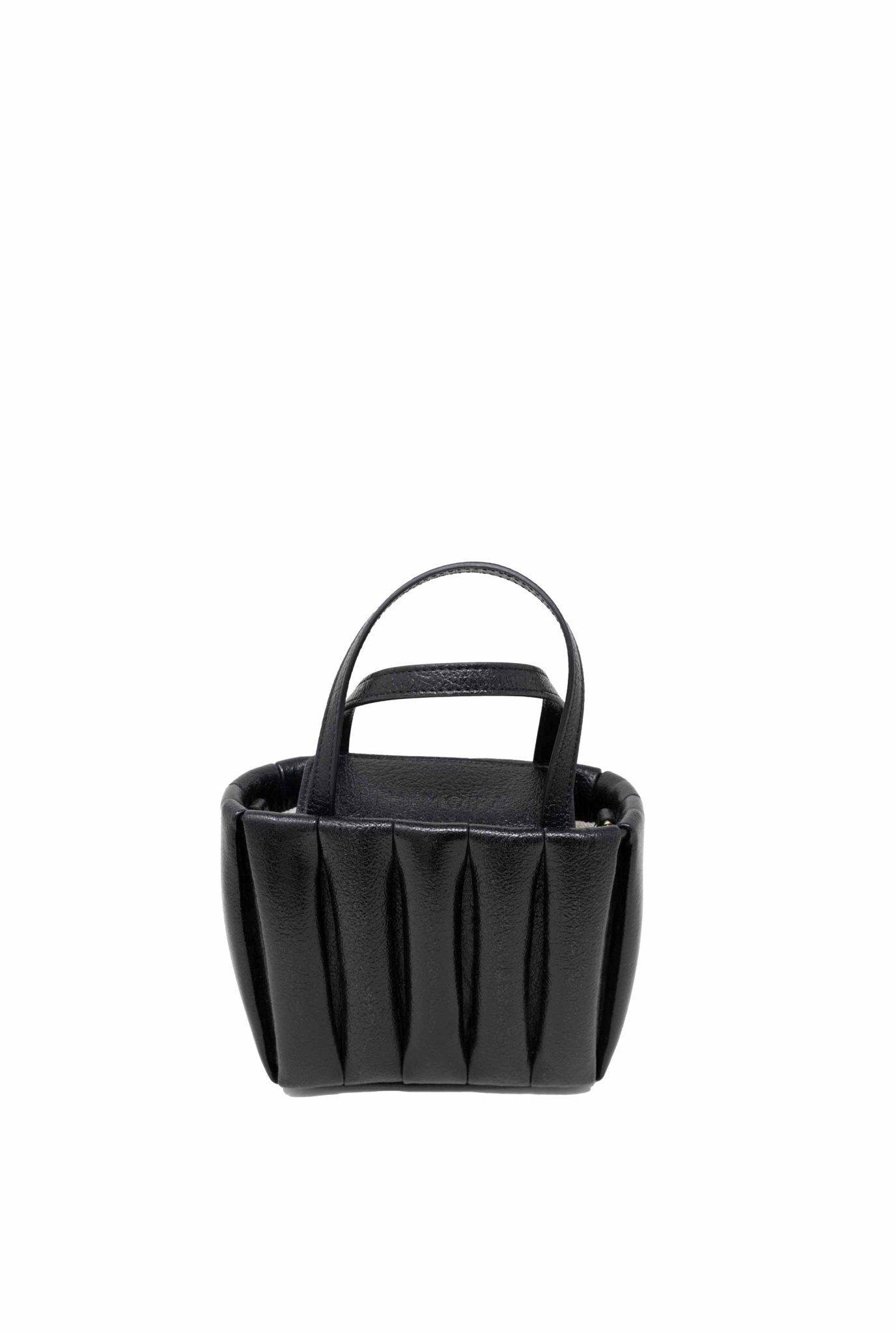 Borsa tote Aria laminata nera ARIA N THEMOIRE' 