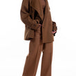 Cappotto doppiopetto cammello