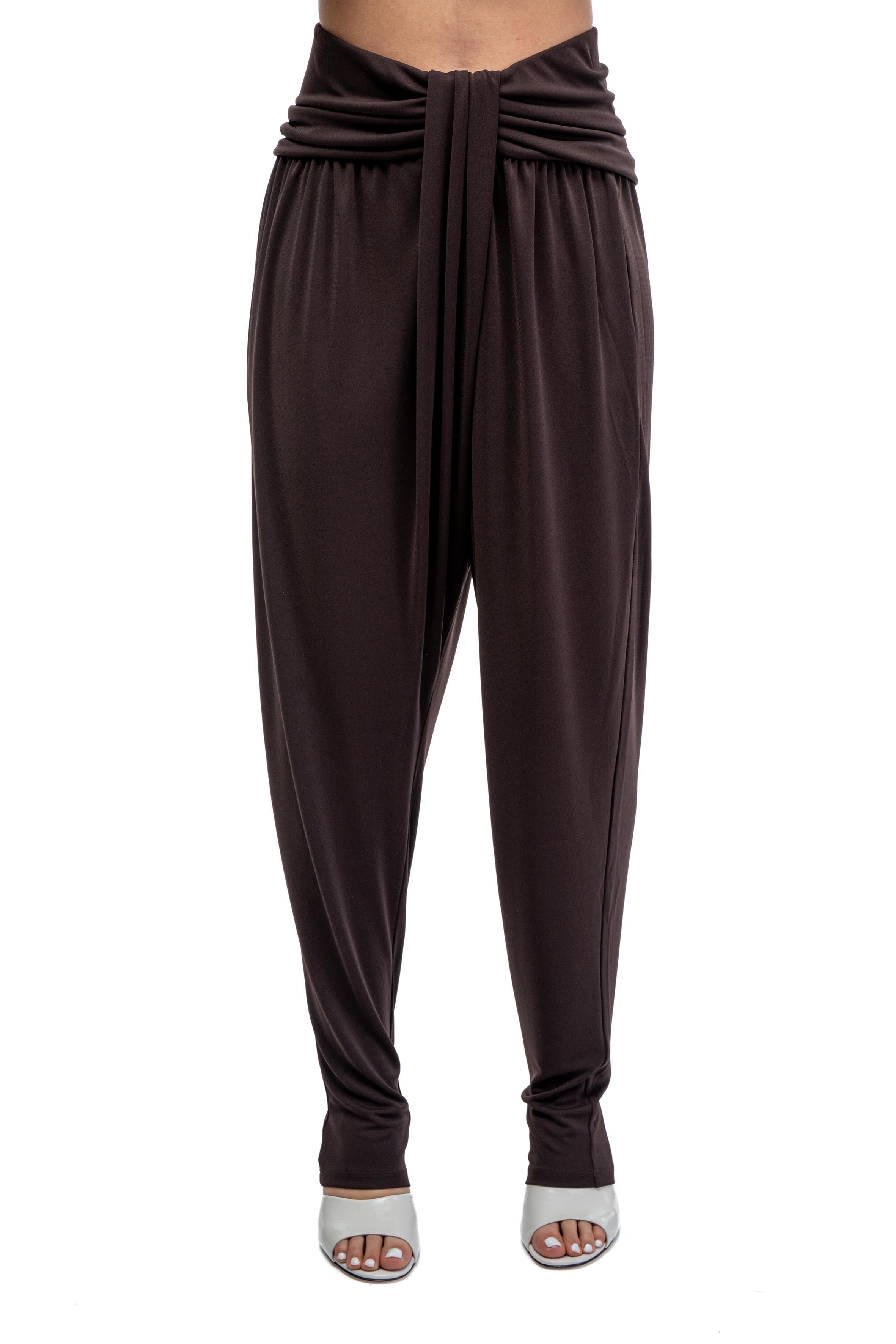 Pantalone Wren  jersey marrone 170473 WREN DARK BROWN ANDAMANE 