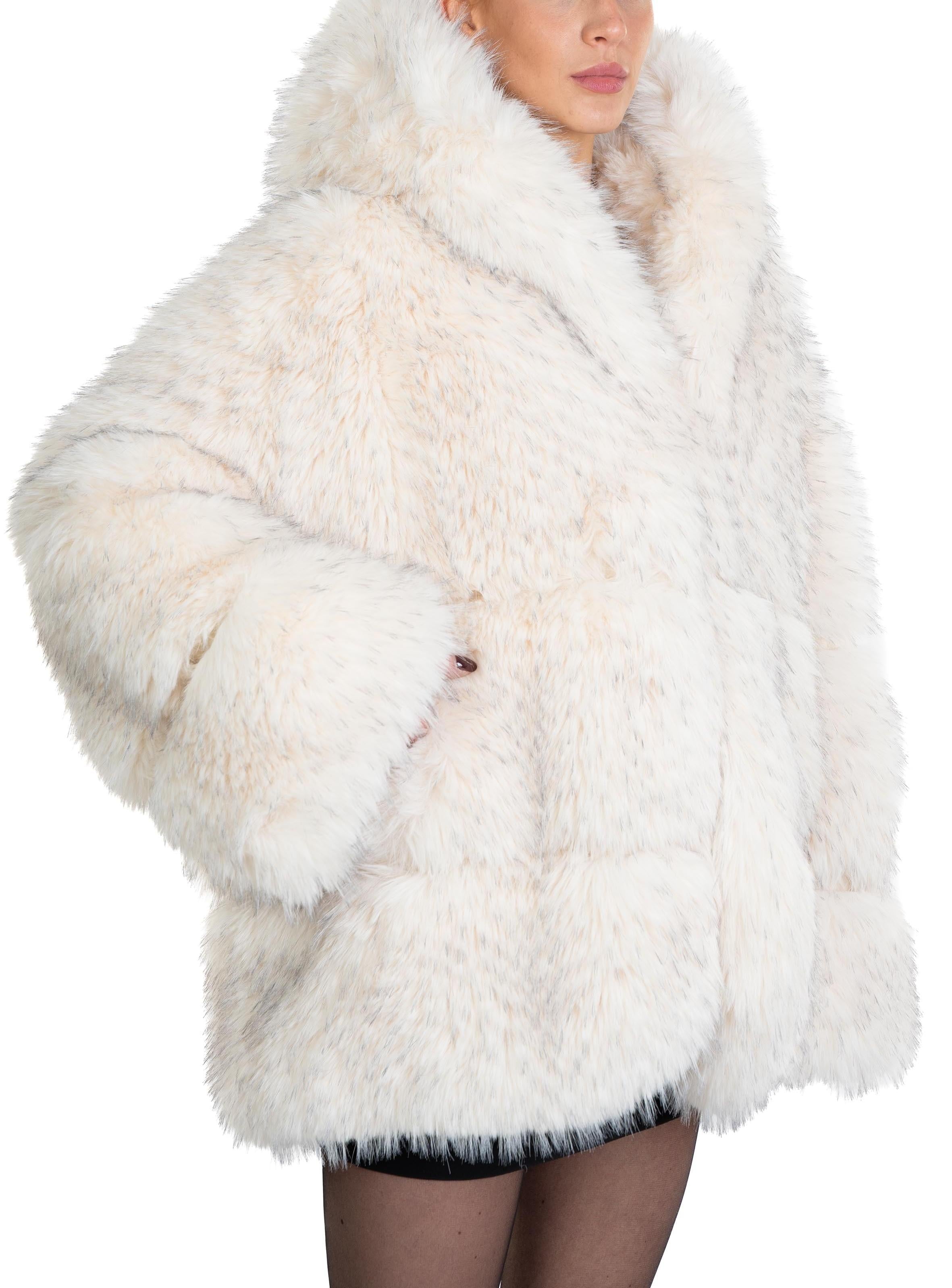 Giaccone in ecopelliccia 9038 9038 EKO WHITE SWORD 