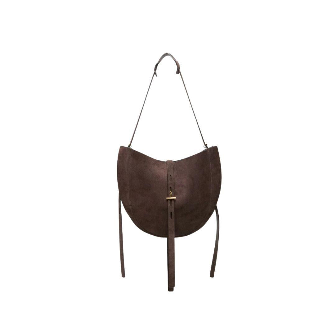 Borsa Lizzie suede Testa di Moro LIZZIE DARK BROWN MINO BOSSI 